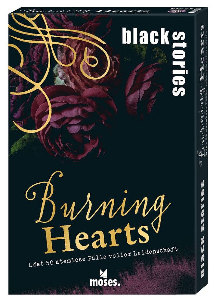 Moses. Verlag Spiel black stories Burning Hearts, für New Adult Fans