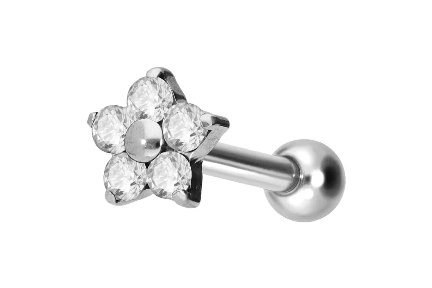 PIERCINGLINE Single-Ohrstecker Titan Ohrpiercing mit Innengewinde günstig online kaufen