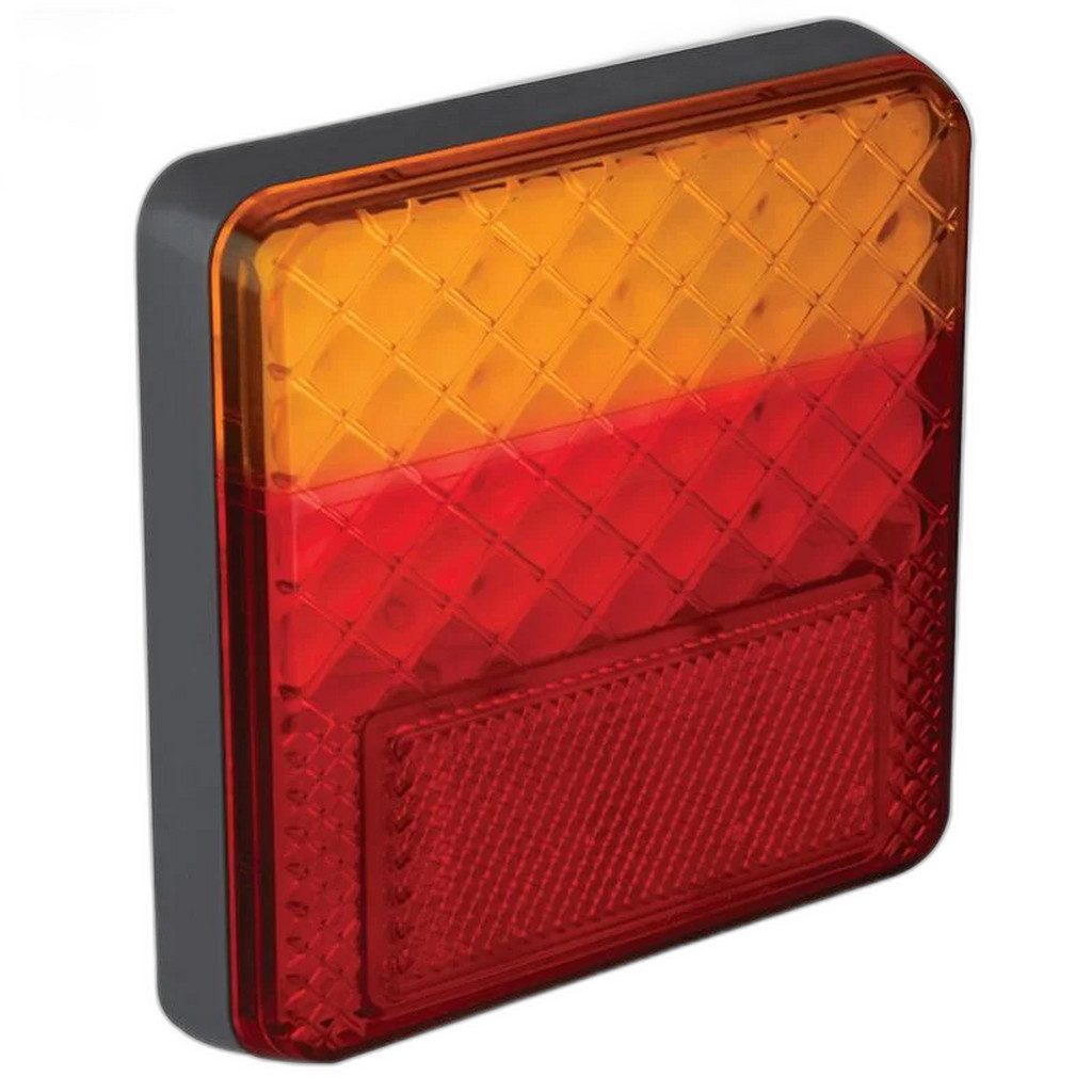 ProPlus Anhänger Rückleuchte 12/24V 4 Funktionen 100x100mm LED im Blister