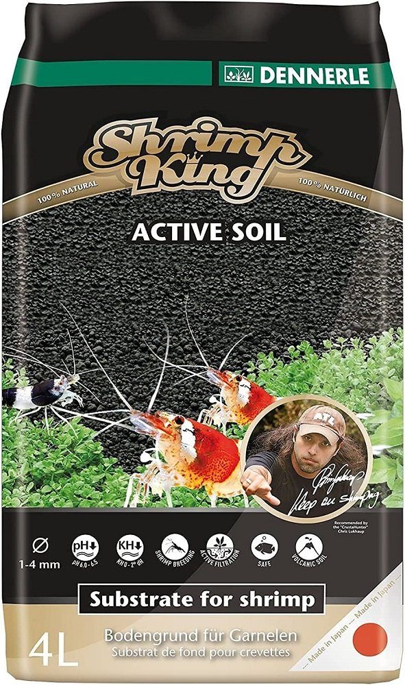 Aquarien-Substrat Dennerle Shrimp King Active Soil 4L