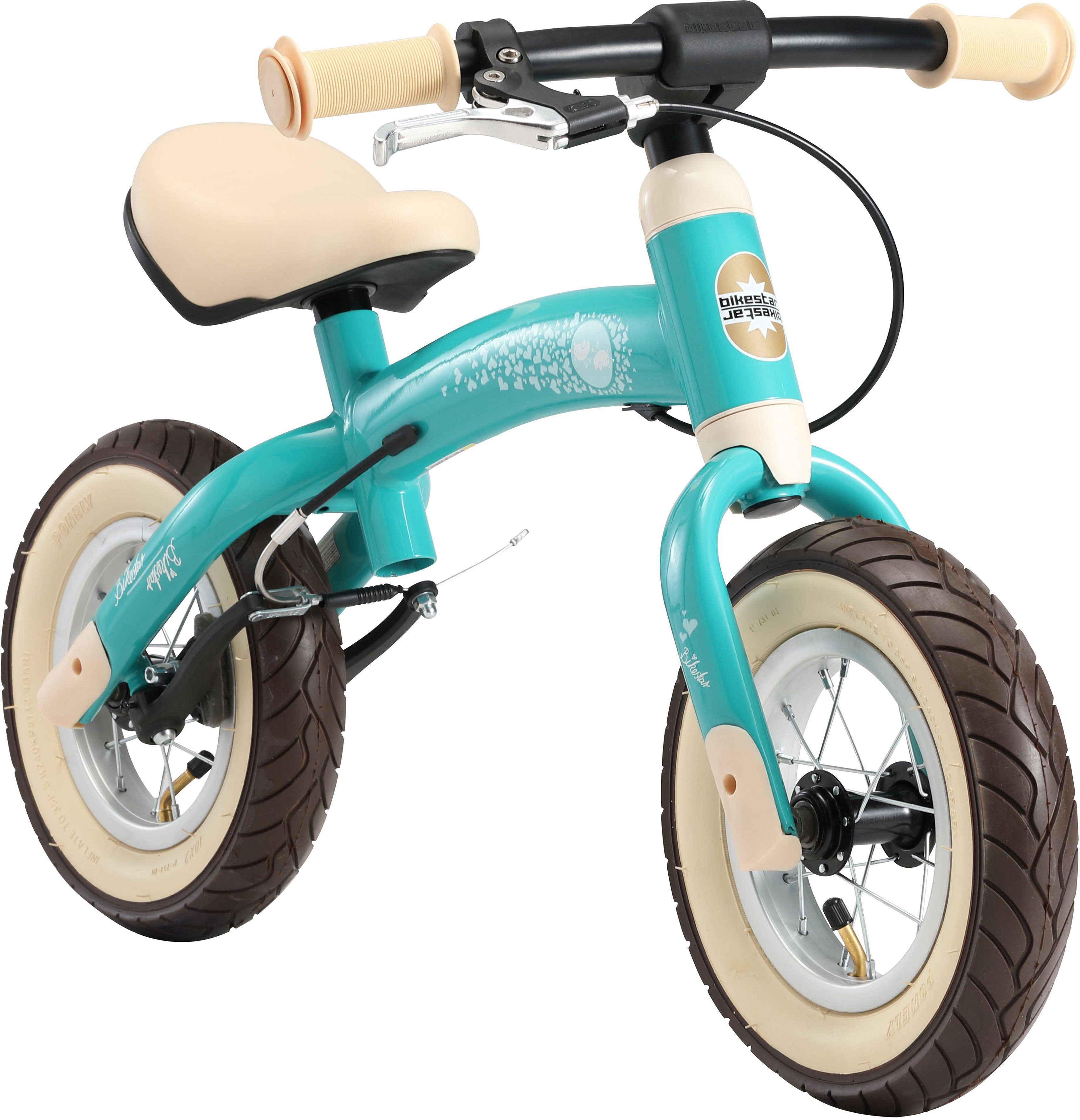 Bikestar Laufrad BIKESTAR Kinderlaufrad türkis/beige Zoll 10 Jahre 2 Flex ab Zoll 10