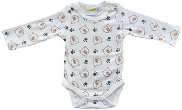 Fashion UK Strampler 2x Baby Body Doppelpack BEAR weiß + hellgrau 3 6 12 18 24 Monate