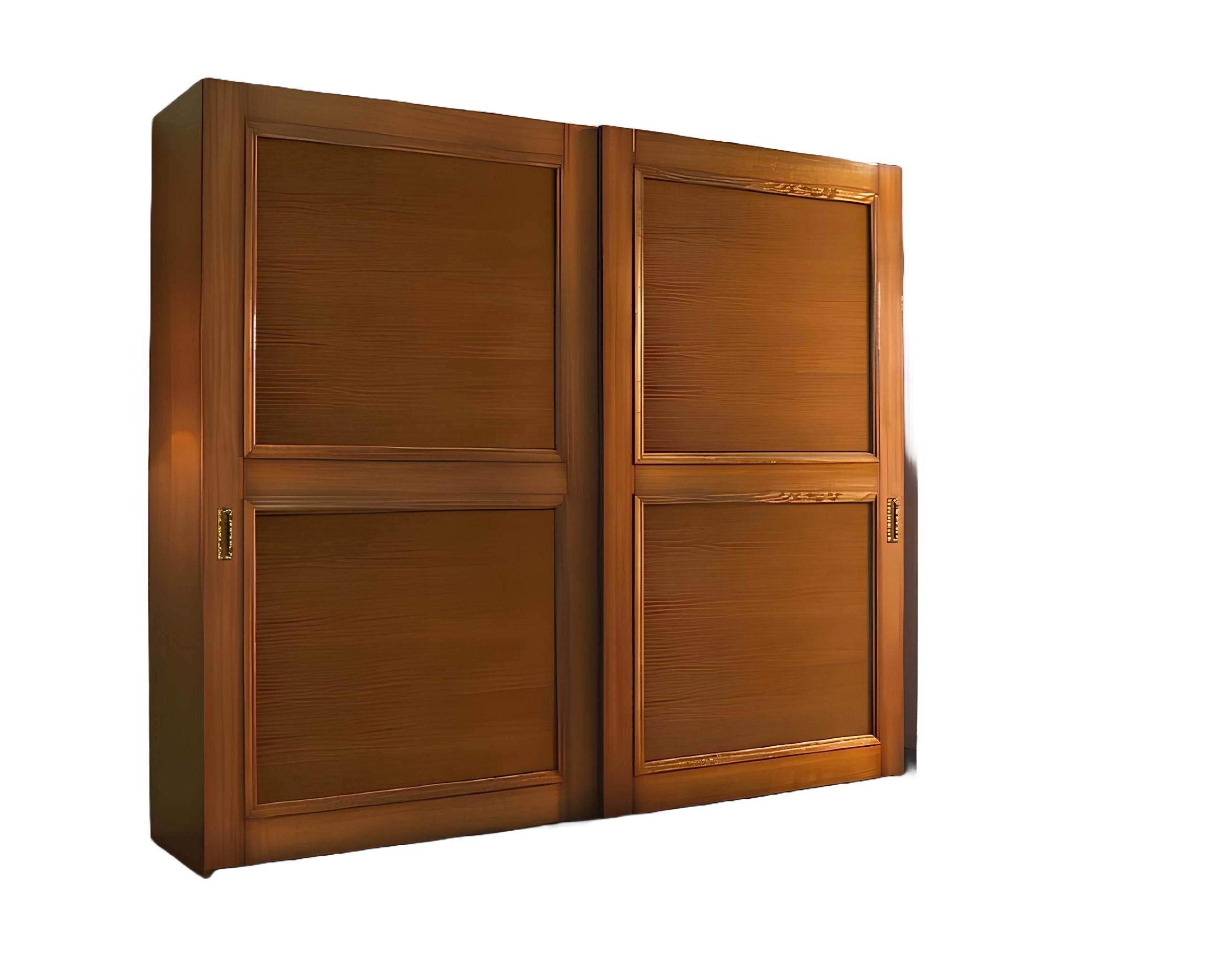 Xlmoebel Kleiderschrank Moderne Schrankwand in Holzoptik mit geräumigem Stauraum (1-St., Kleiderschrank) Hergestellt in Europa