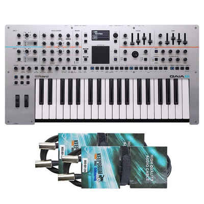 Roland Synthesizer Gaia 2 (virtuell analoger Synthesizer), mit 2x MIDI-Kabel