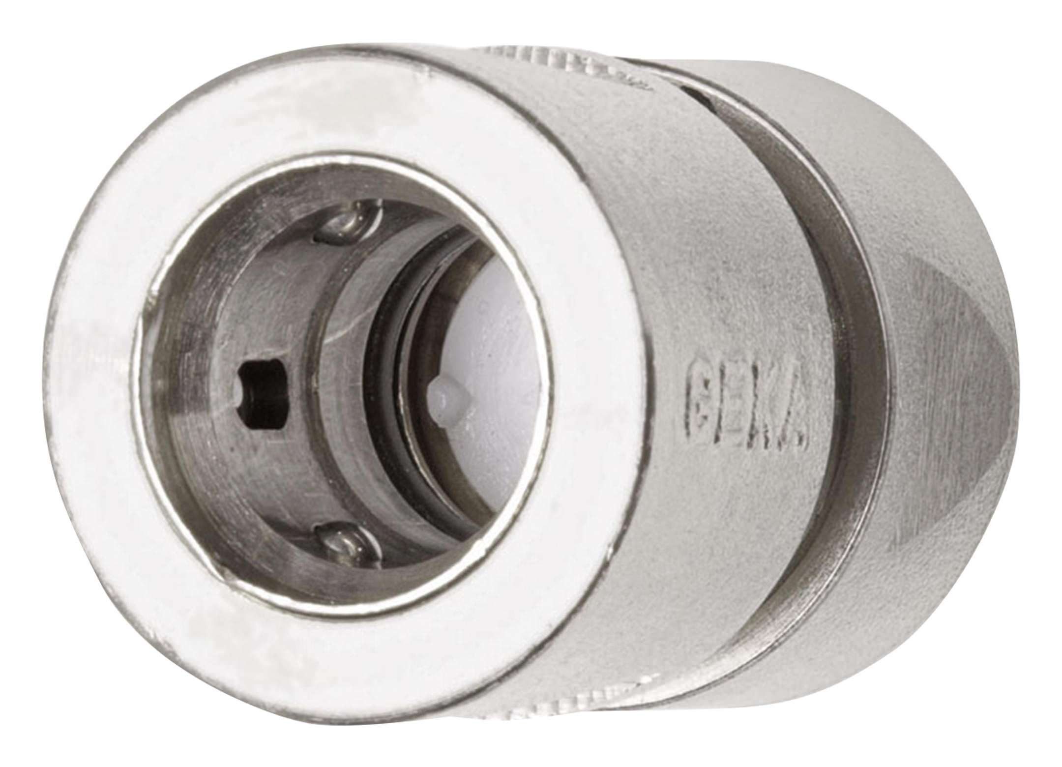 GEKA Schlauchverbinder, Plus Schlauchstück 1/2" mit Wasserstopp