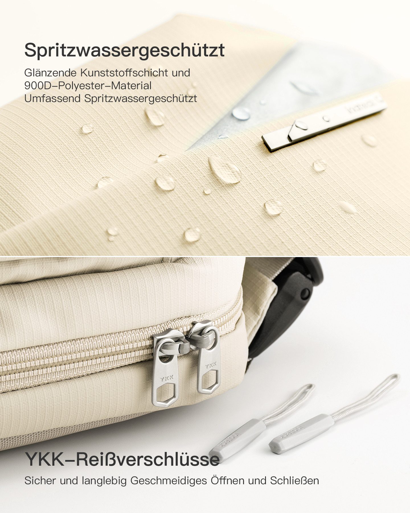 Inateck Umhängetasche Bauchtasche 4L, Stylische Sling Bag Herren Damen, Schultertasche, für Reise Schule Wandern, Wasserdicht