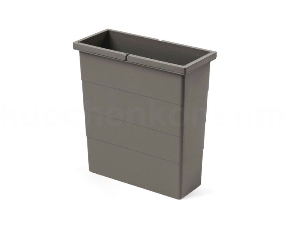 Hailo Mülleimer 12 Liter Inneneimer 1134669 dunkelgrau 320 x 141 x 350 mm 2 Henkel