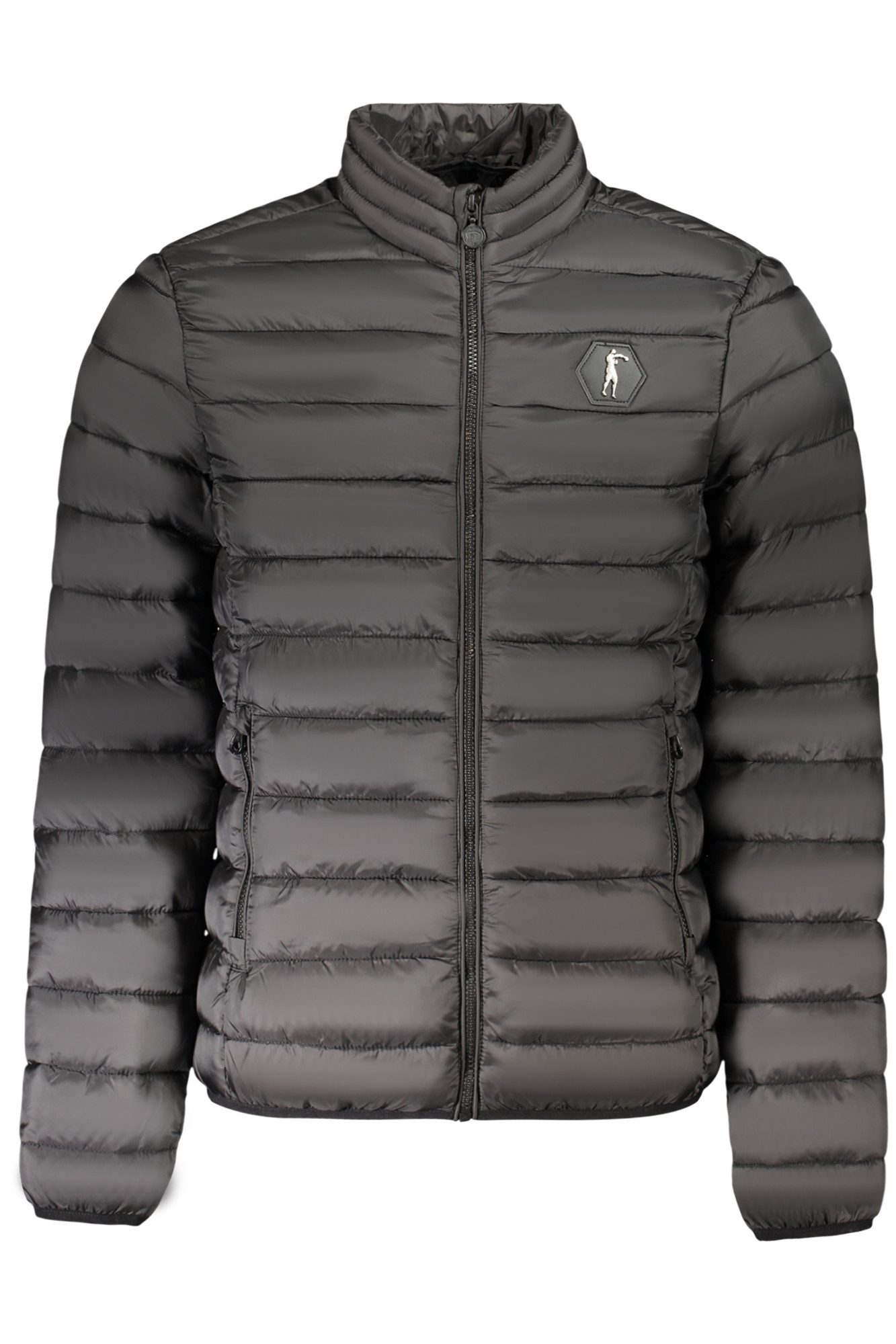 BOXEUR DES RUES Outdoorjacke Stylische schwarze Herrenjacke mit Taschen und Applikationen