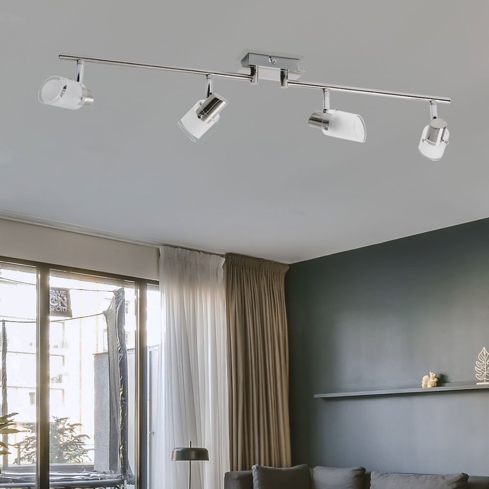 Deckenleuchte LED Deckenlampe Leuchtmittel nicht schwenkbar Deckenleuchte, 4 inklusive, etc-shop Strahler