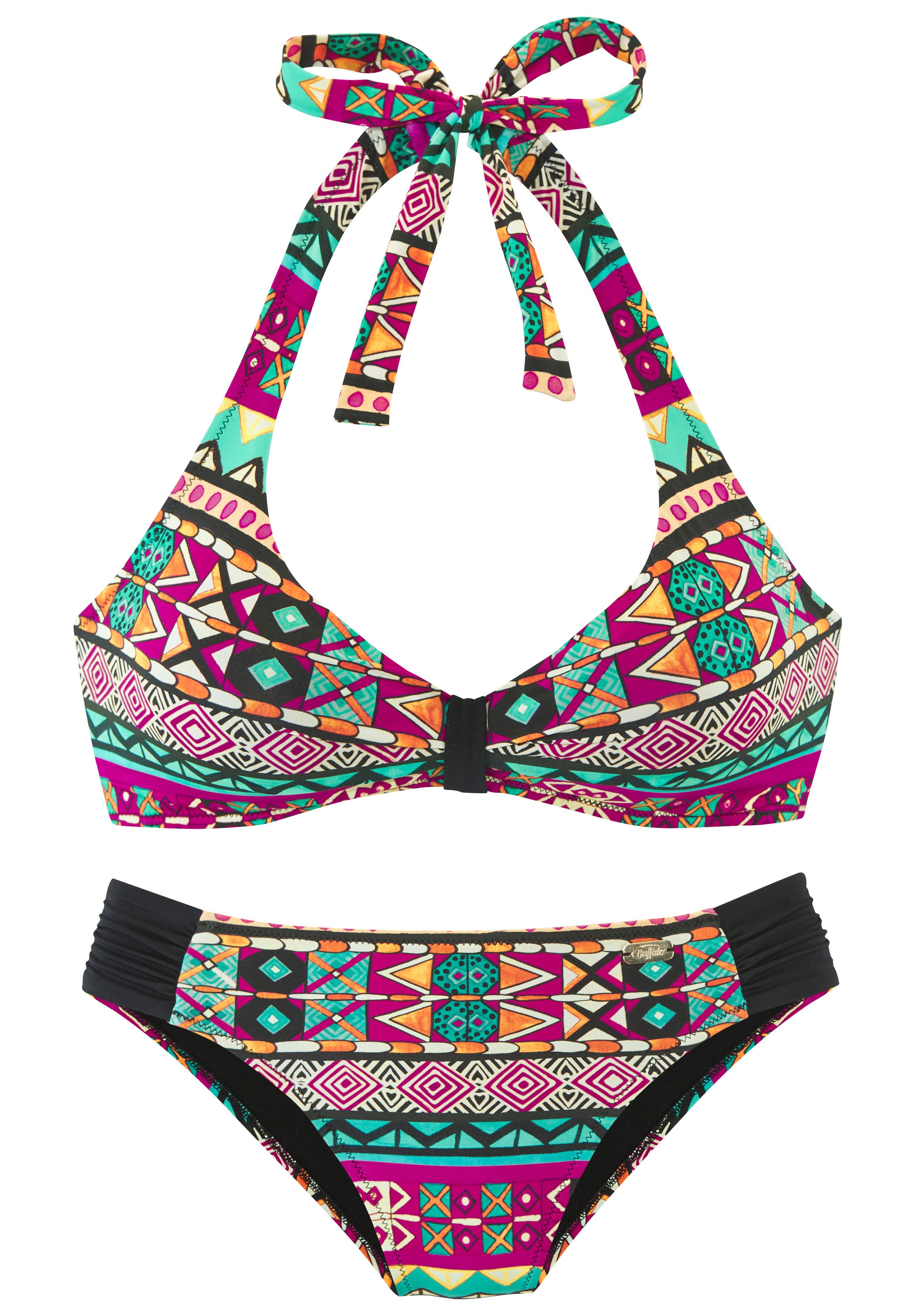 Buffalo Bandeau-Bikini mit farbenfrohen Design günstig online kaufen