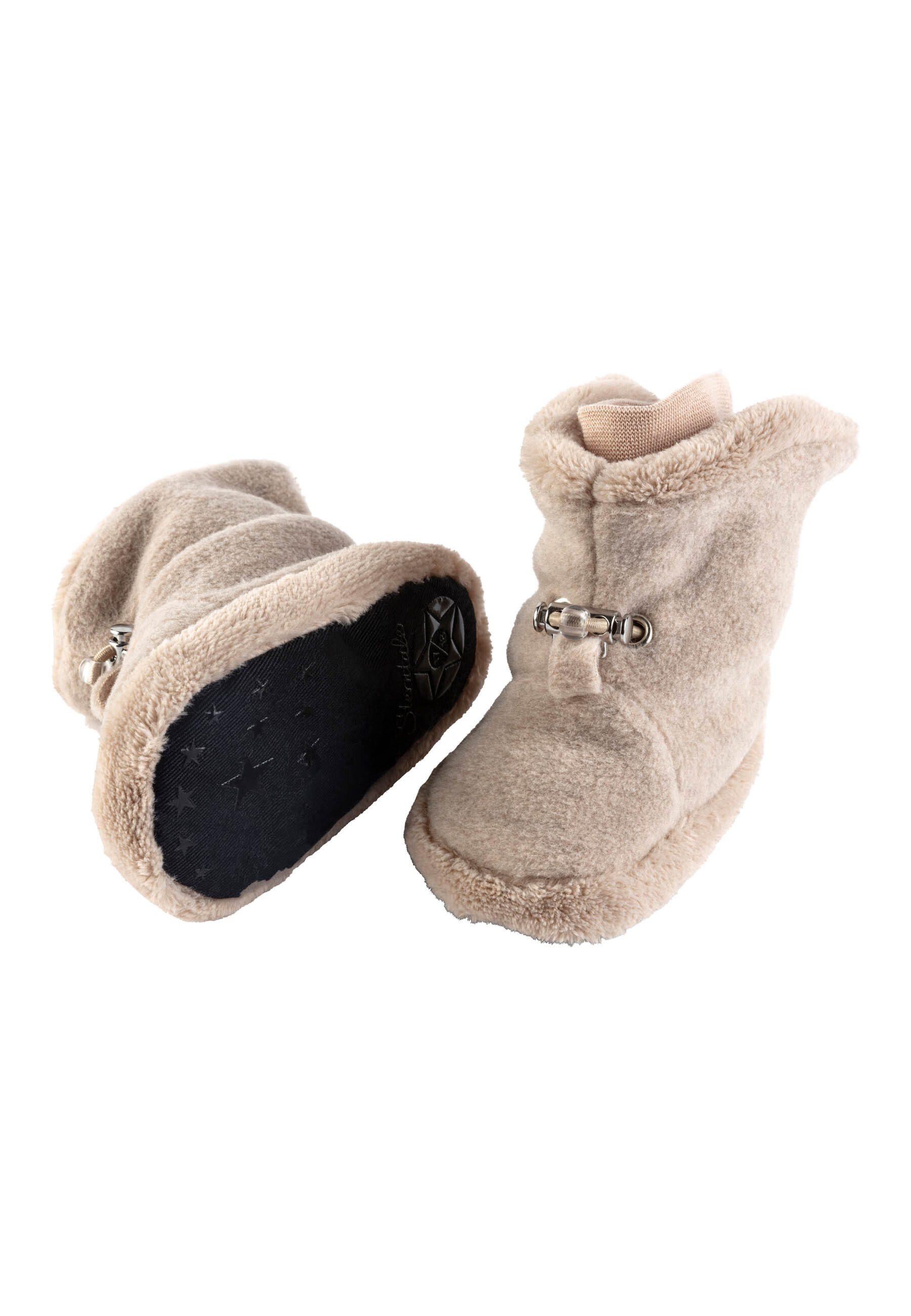 Sterntaler® Baby Stiefel uni Outdoorschuh Microfleece Baby-Stiefel, Teddy-Futter, Kordelstopper, rutschfest