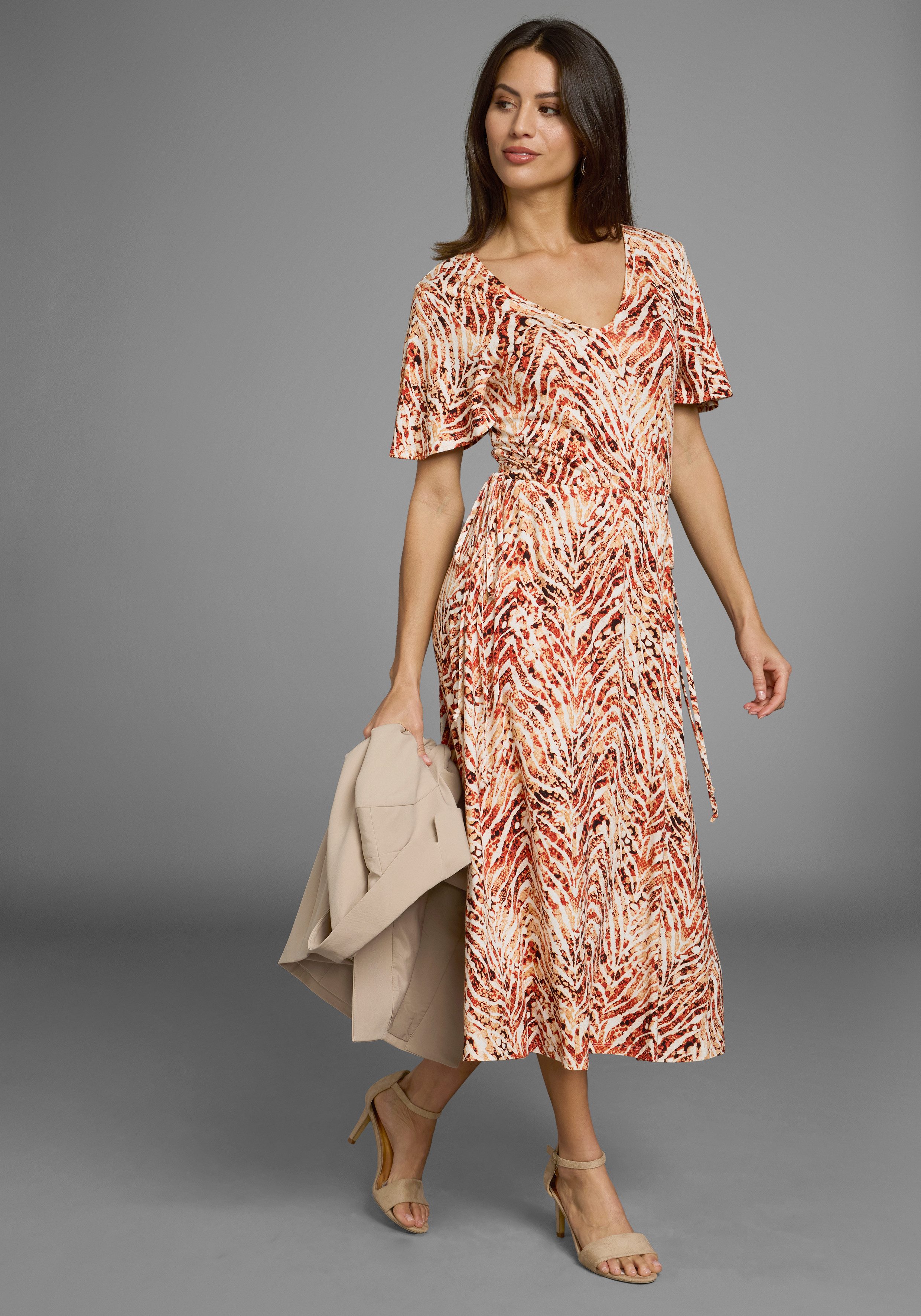 Laura Scott Sommerkleid auffälliger Bund mit günstig online kaufen