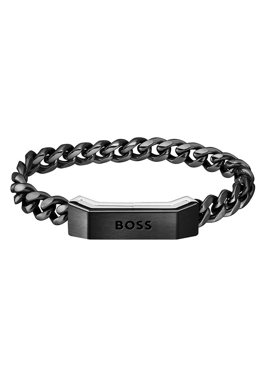 BOSS Armband Schmuck Edelstahl Armschmuck Panzerkette CARTER, zu Hoodie,  Shirt, Jeans, Sneaker, Underwear, HUGO, BOSS ORANGE!