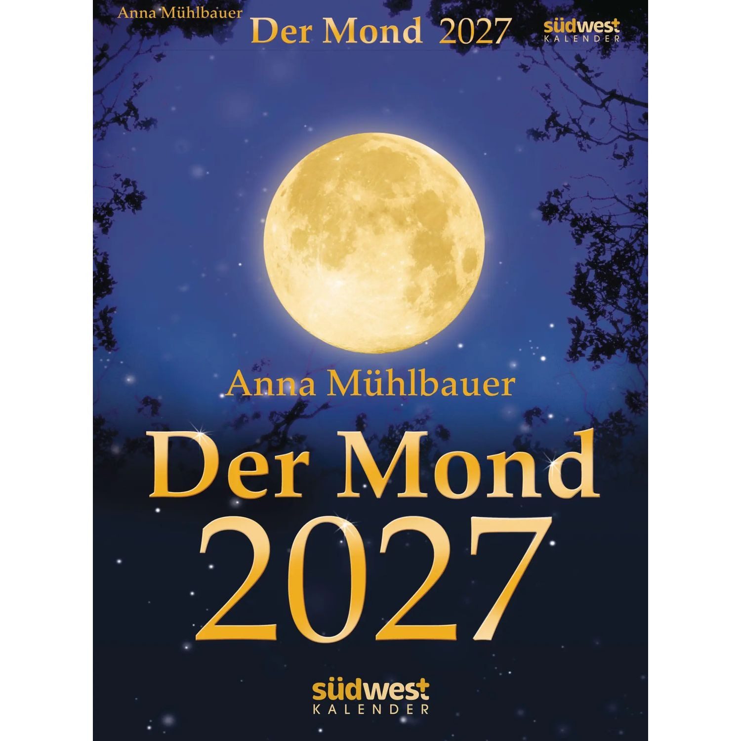 Südwest-Verlag Abreißkalender Der Mond 2027 - Tagesabreißkalender
