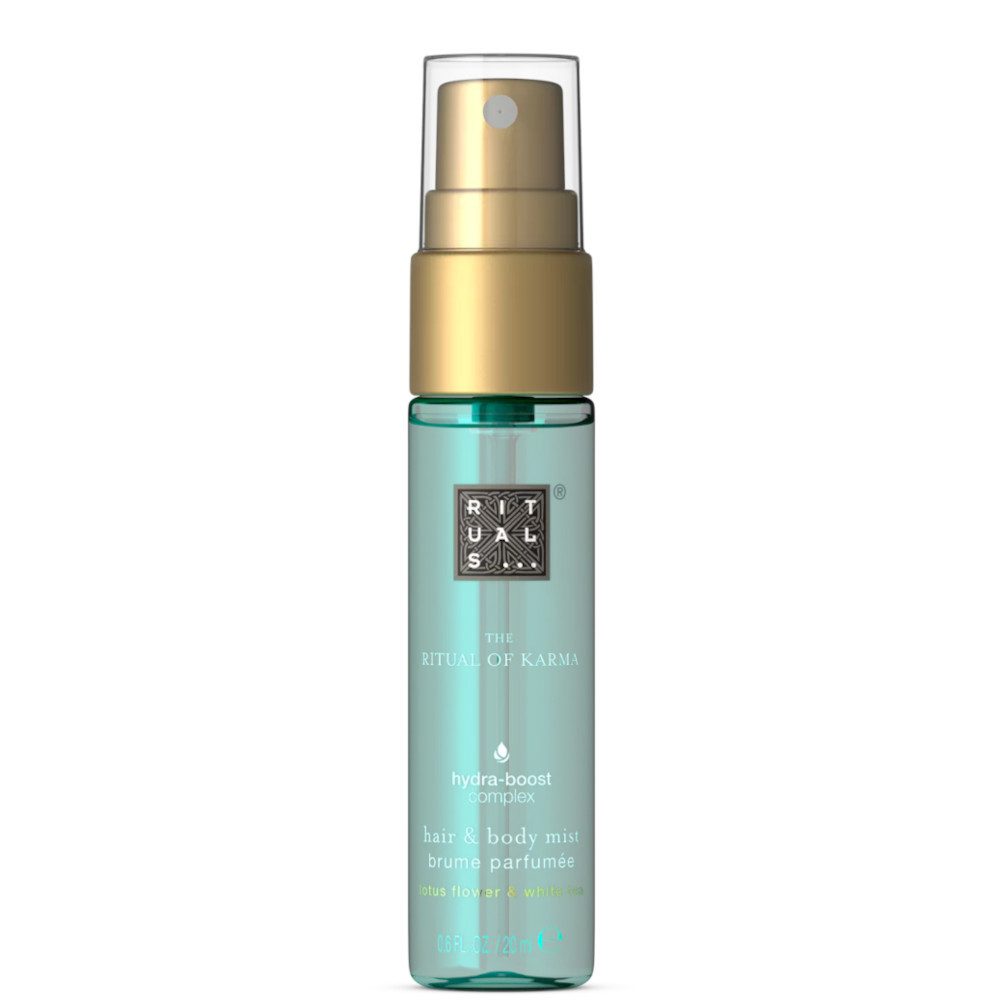 Rituals Gesichts- und Körperspray Rituals The Ritual of Karma Hair & Body Mist 20 ml, Sommerlich-frischer Duft in praktischer Reisegröße