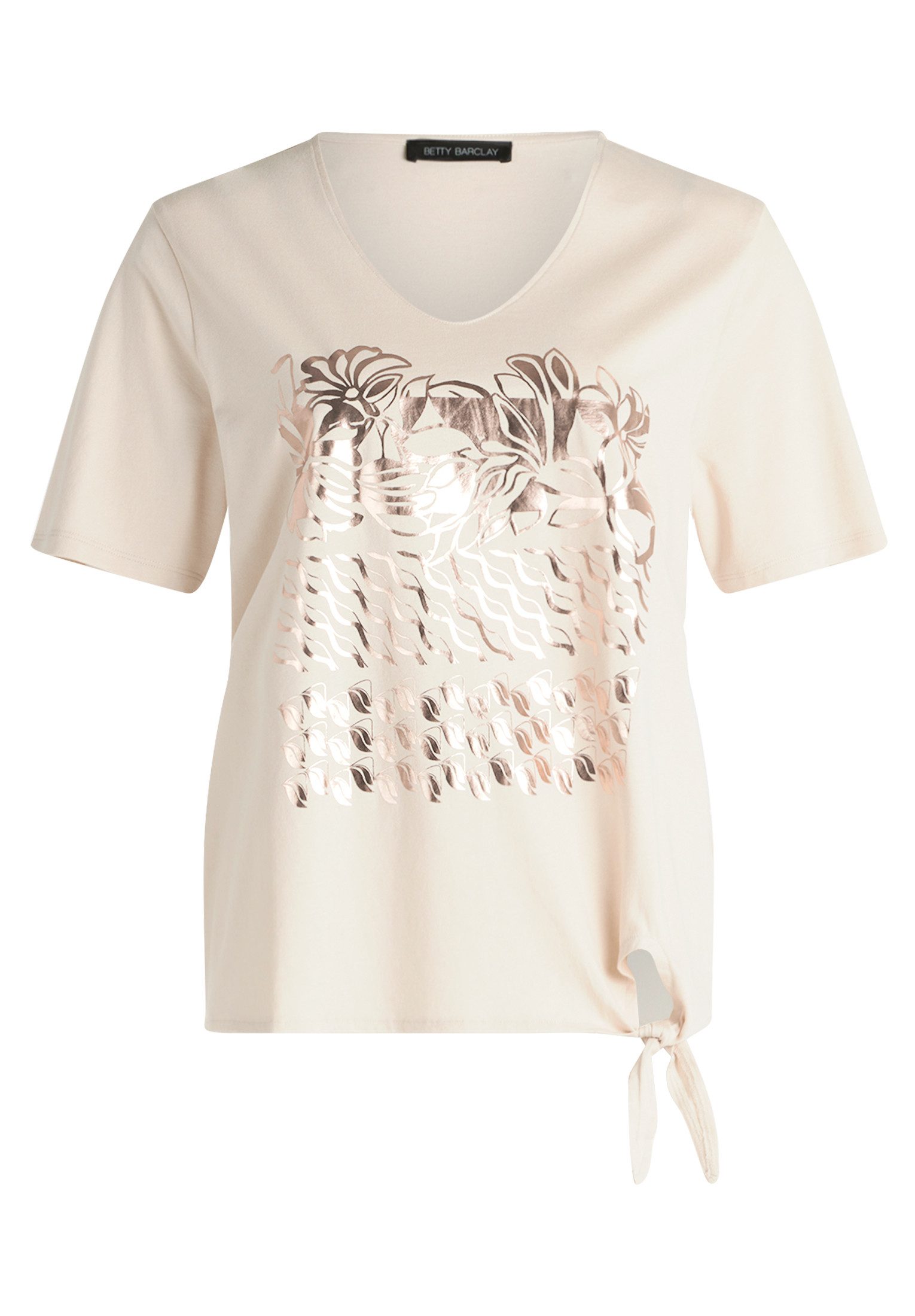 Betty Barclay Kurzarmshirt Damen mit Schleifenknoten (1-tlg) günstig online kaufen