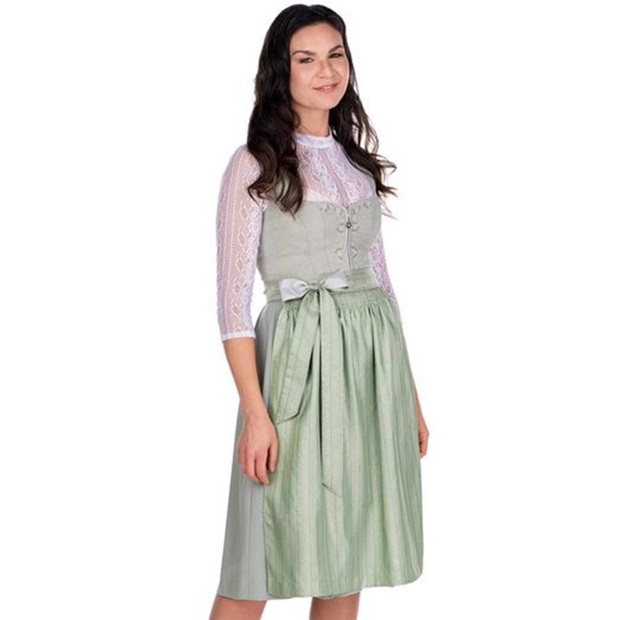 Spieth & Wensky Dirndl Daria Dirndl Dirndl Daria Midi-Dirndl Kleid 2-teiliges Trachtenkleid