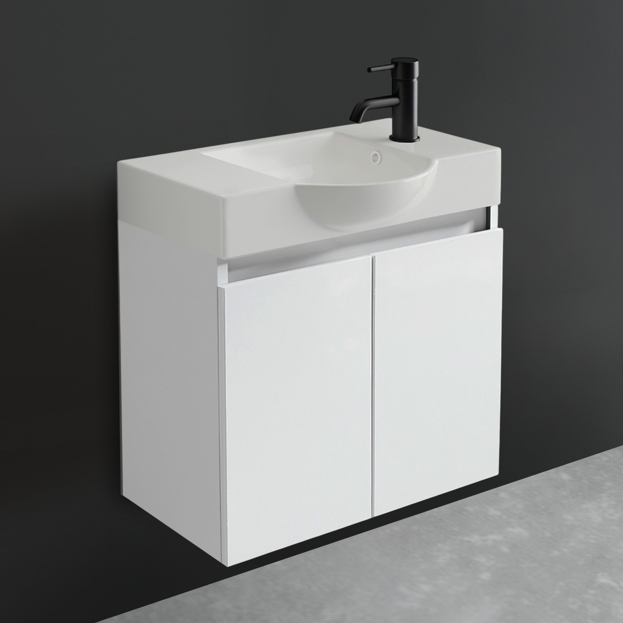 Alpenberger Badmöbel-Set Gäste WC Waschbecken mit günstig online kaufen