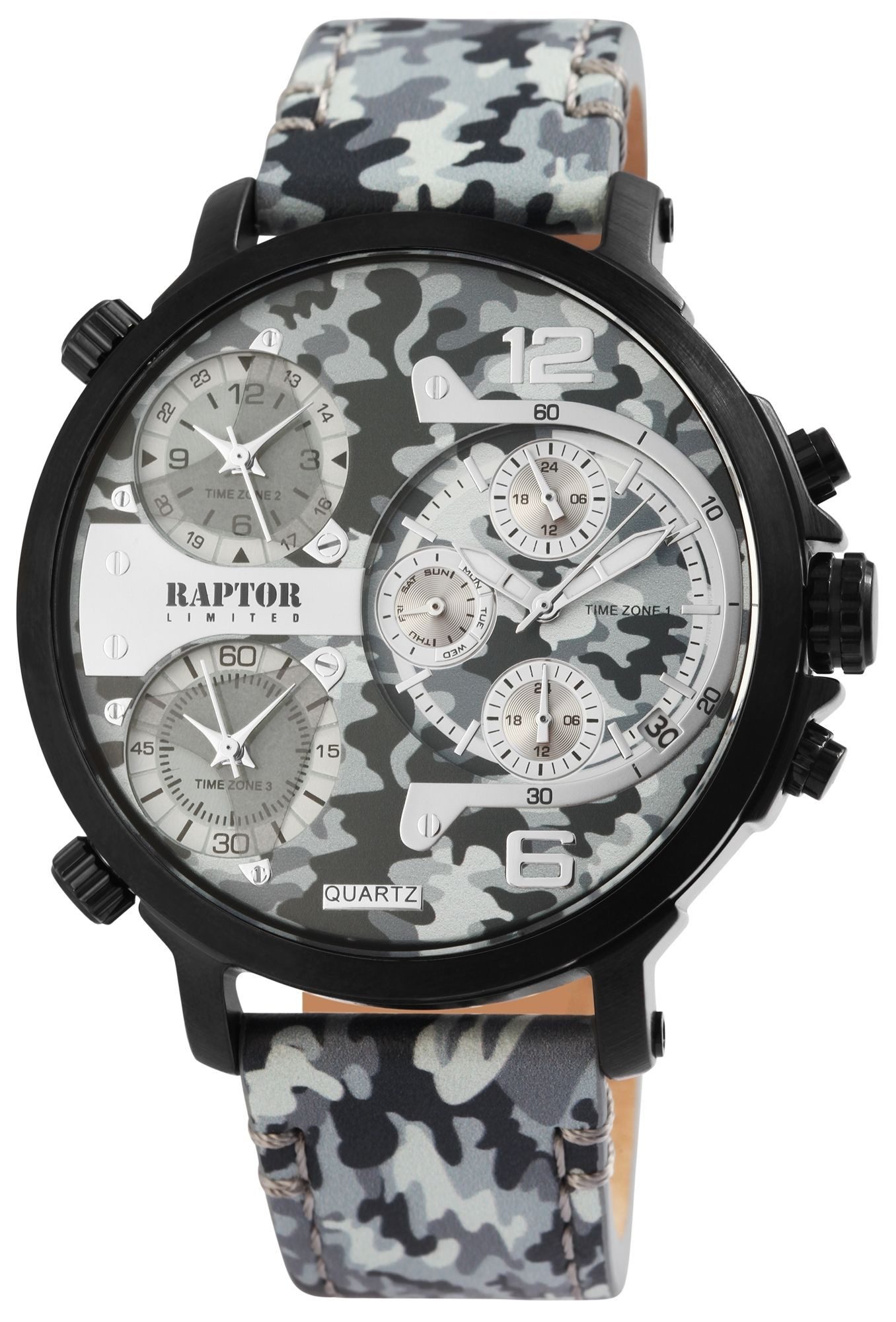 Raptor Limited Quarzuhr Maxx mit Echtlederband, günstig online kaufen