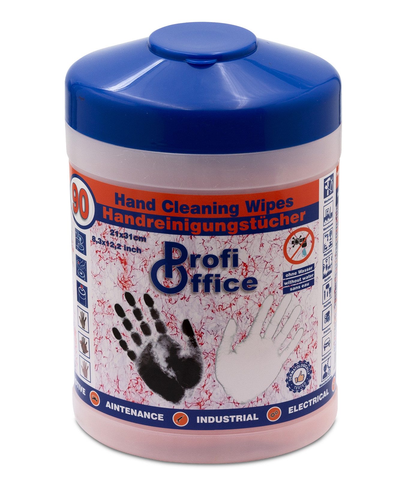 ProfiOffice ProfiOffice Reinigungstücher feucht Universal Hand Werkstatt 90 Stk Reinigungstücher (1-tlg., effektive Reinigung ohne Wasser und Alkohol)