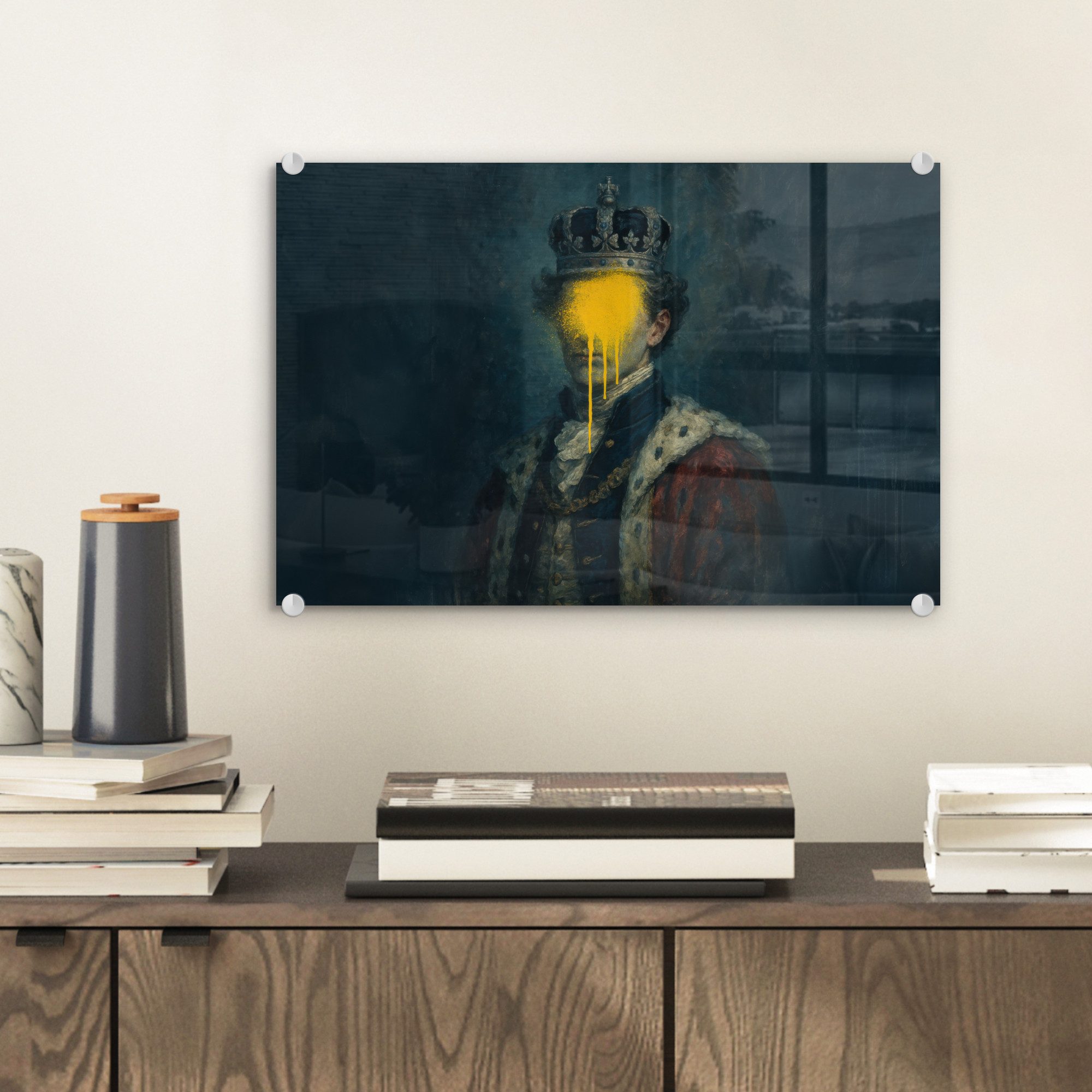 MuchoWow Acrylglasbild König - Porträt - günstig online kaufen