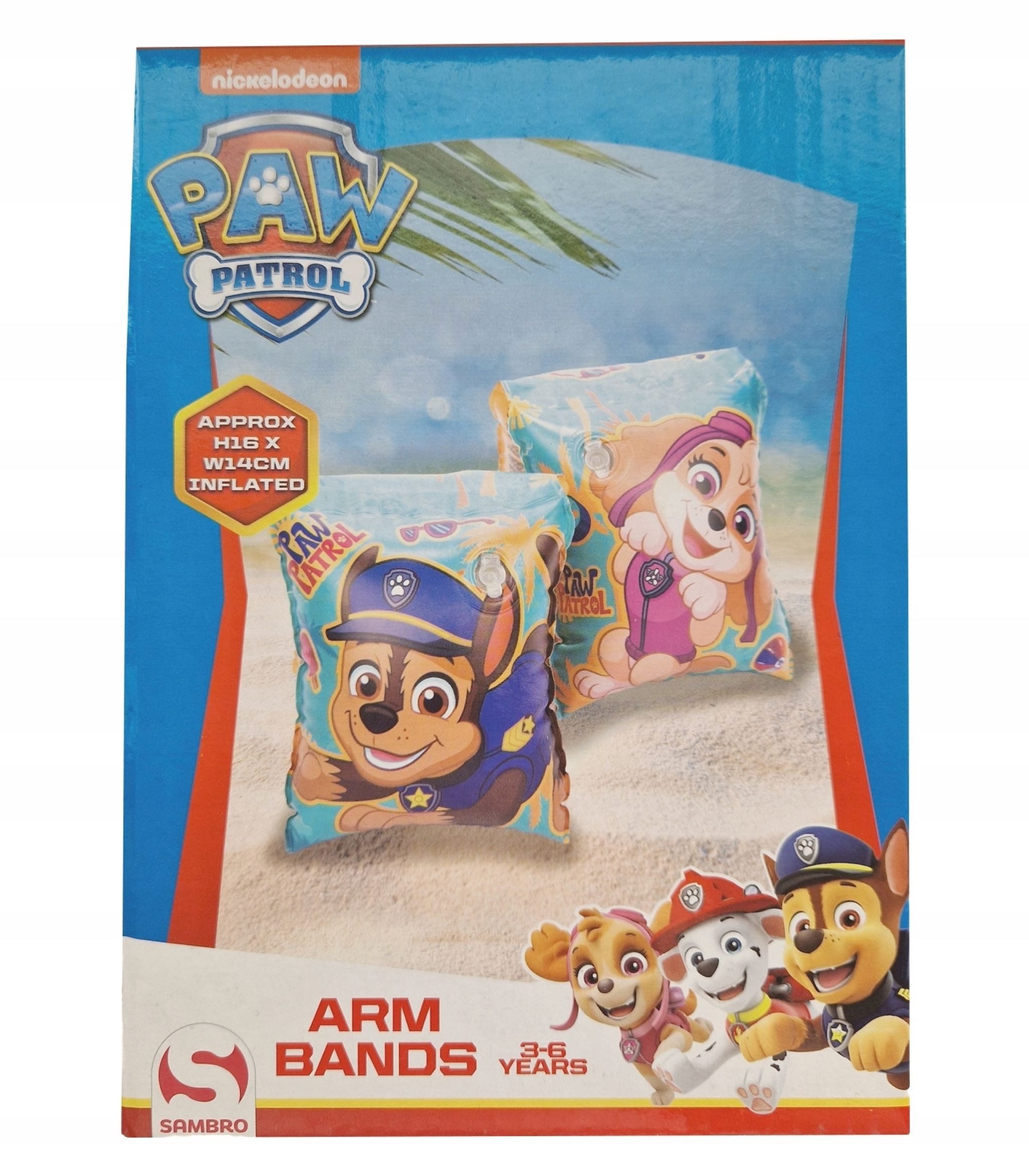 Schwimmflügel Schwimmflügel Paw Patrol 3-6 Jahre Chase Skye 16x14 cm 19-30 kg