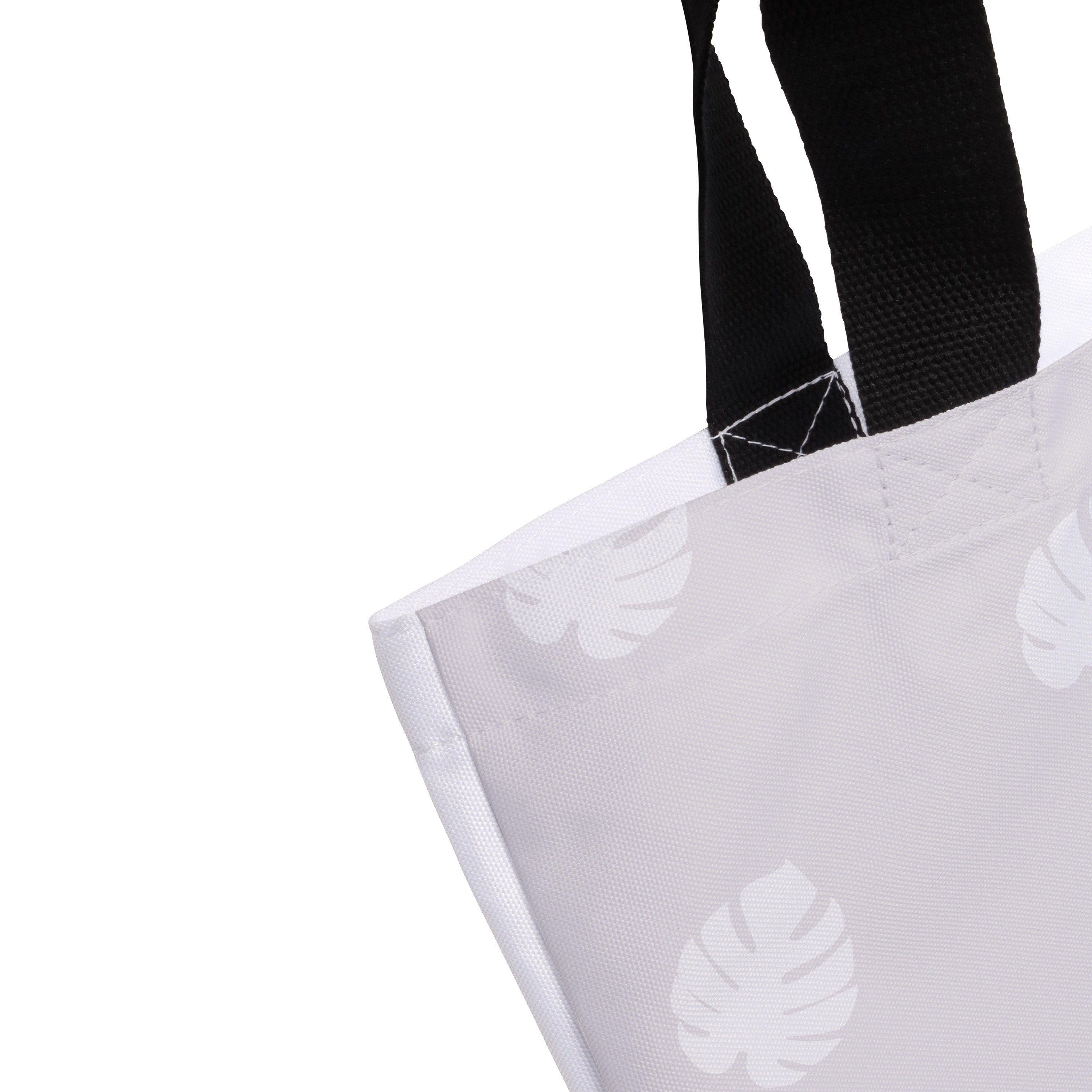 Grau Fau Shopper, Mrs. Panda Strandtasche, Mr. Shopper & Pastell Faultier Geschenk, - Kaffee (1-tlg) -