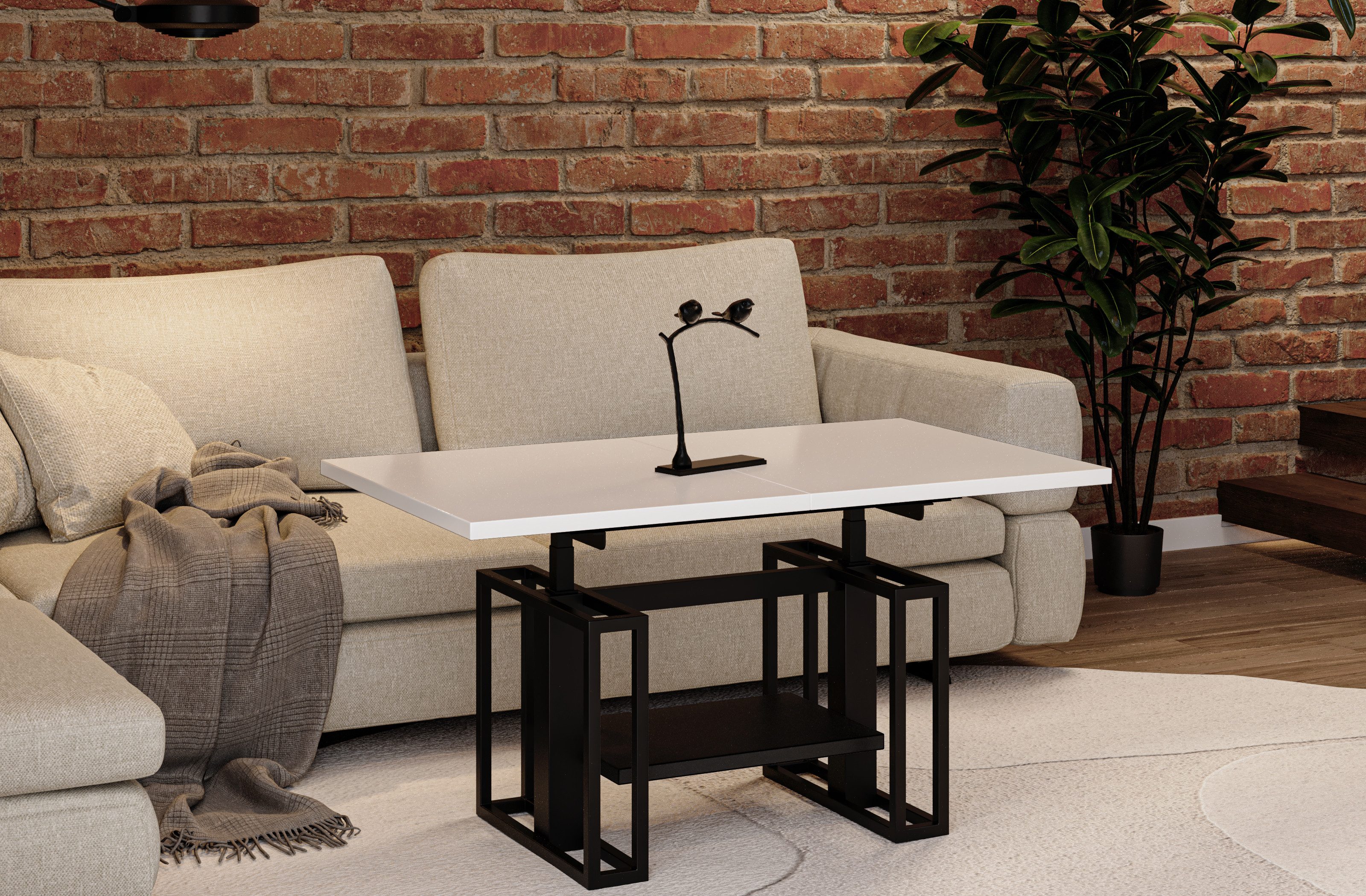 Endo-Moebel Couchtisch Victoria - ausziehbar 110-170cm günstig online kaufen