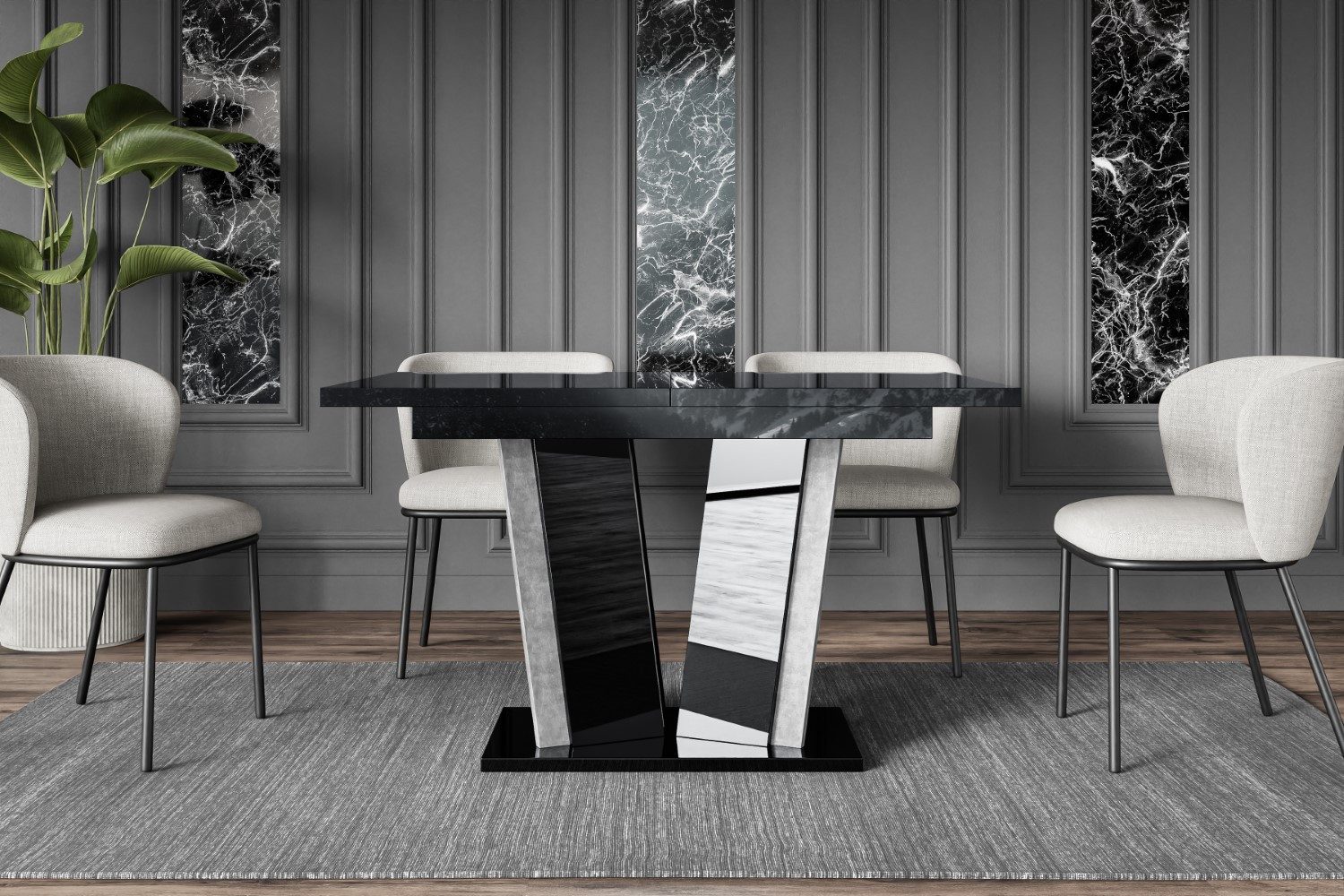 ALTDECOR Esstisch BRIO2 (Esstisch ausziehbar, Esszimmertische, günstig online kaufen