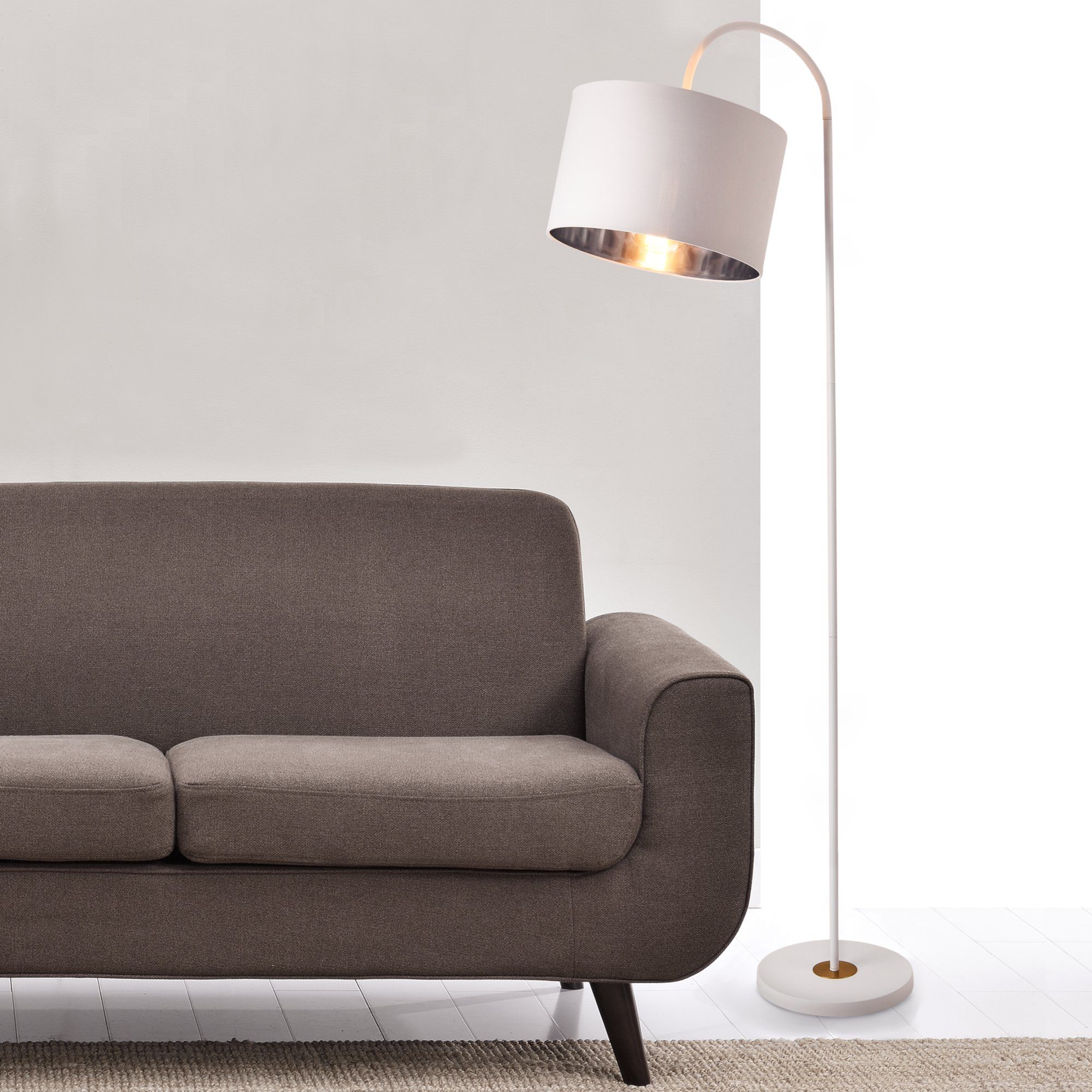 lux.pro Stehlampe, »Toledo« Stehleuchte Design schwenkbare Lampe Metall weiß  online kaufen | OTTO