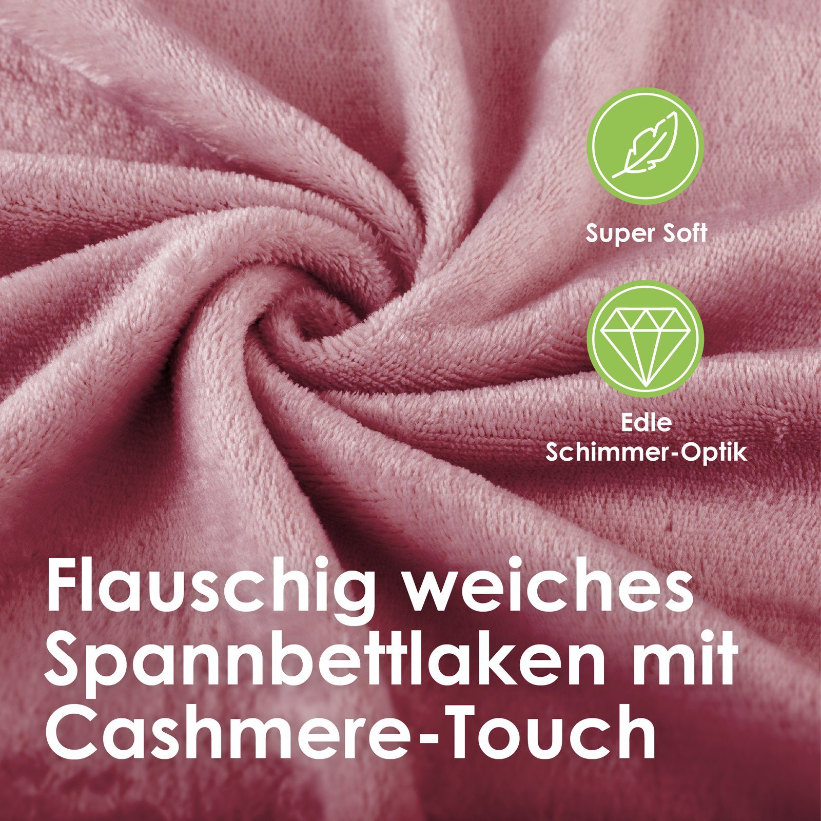 heimtexland Spannbettlaken Cashmere Touch Spannbetttuch Super Soft Bettlake günstig online kaufen