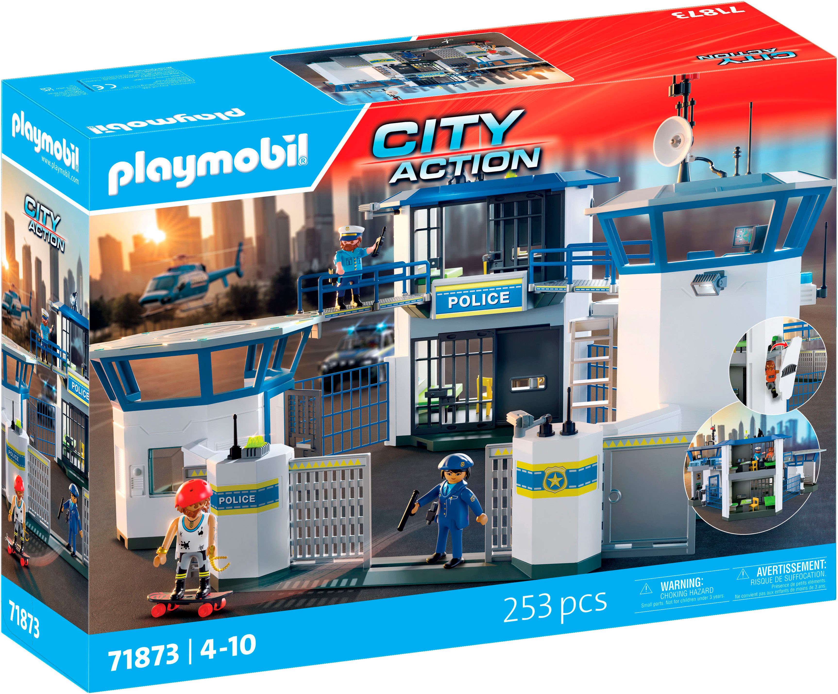 Playmobil® Polizei-Kommandozentrale (71873), Action Heroes Konstruktions-Spielset, (253 St), Made in Europe