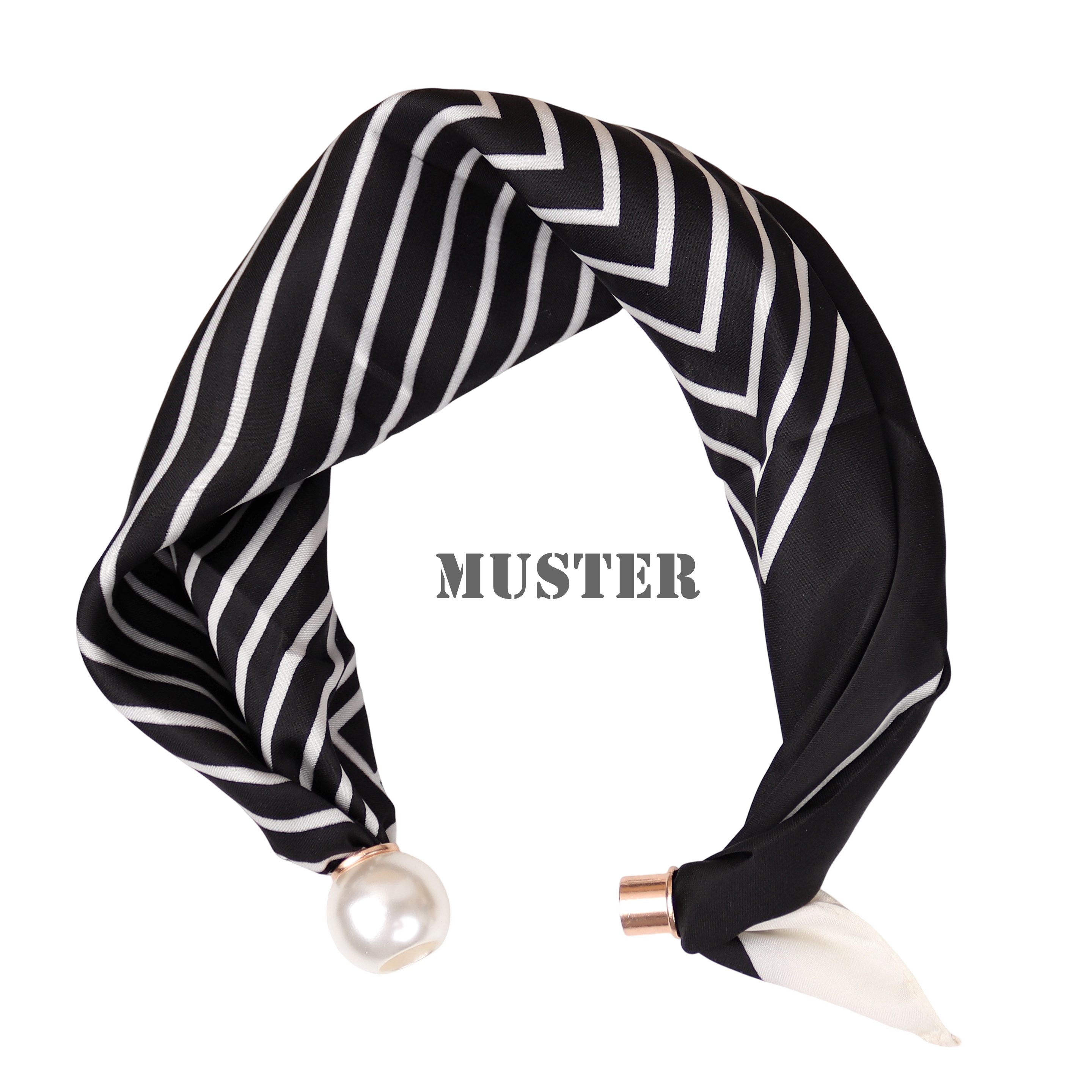 MIRROSI Nickituch Schmales Halstuch mit magnetischem Clip, Damen Halstuch deal für Frühling,Sommer, Herbst – Bild 3 von 4