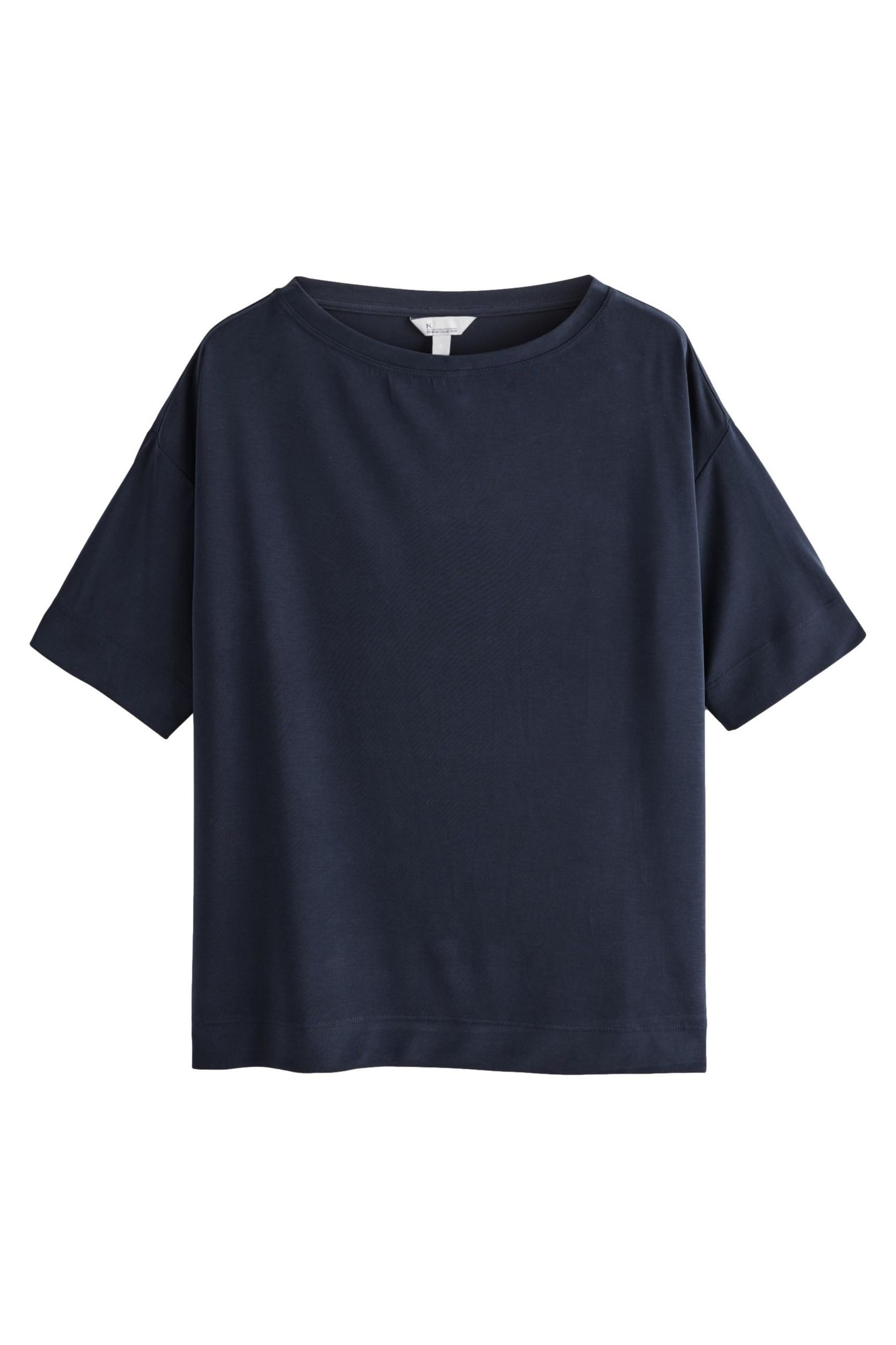 Next T-Shirt Kastiges T-Shirt im Relaxed-Fit günstig online kaufen