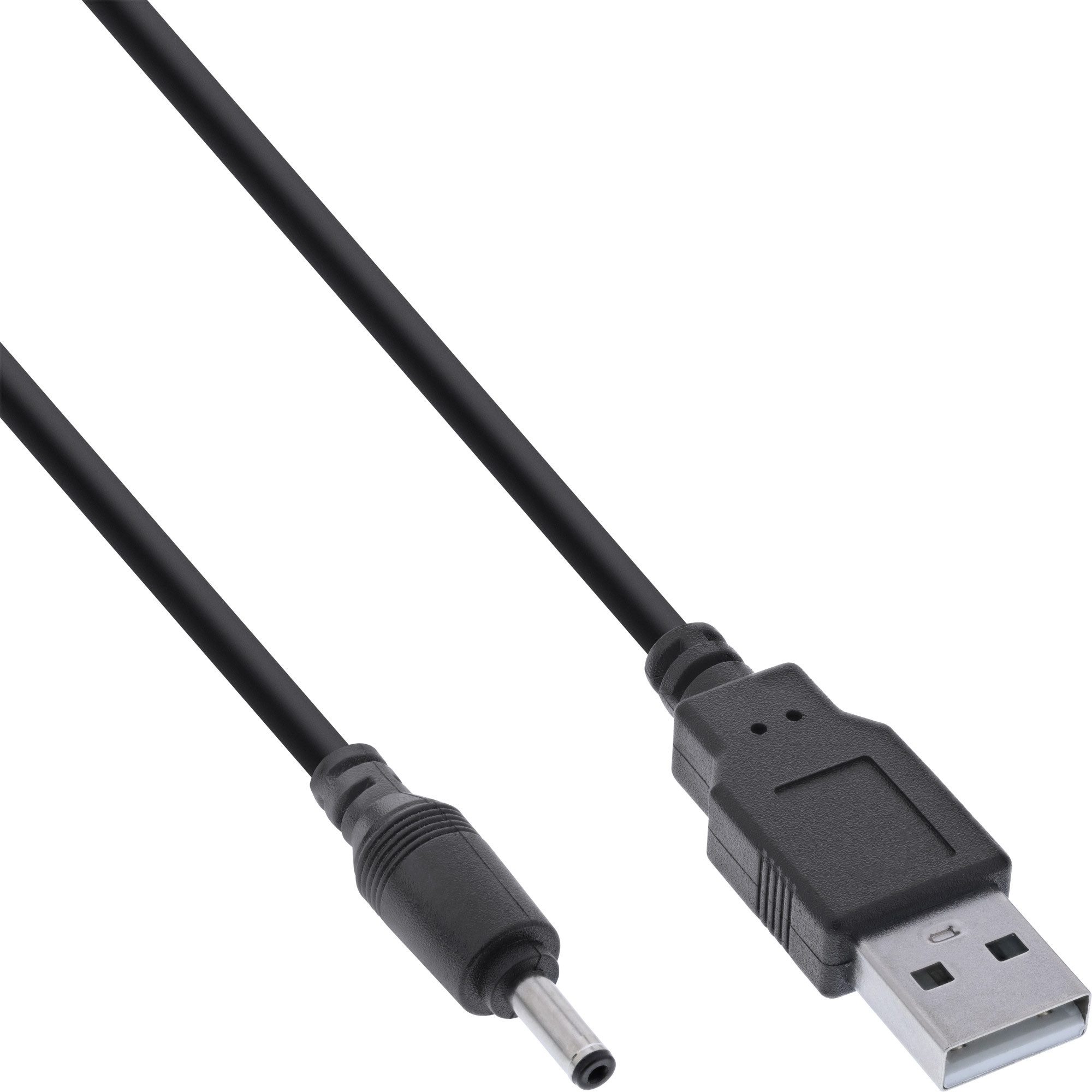 InLine® USB DC Stromadapterkabel, USB A Stecker zu DC 3,5x1,35mm 3m Stromkabel