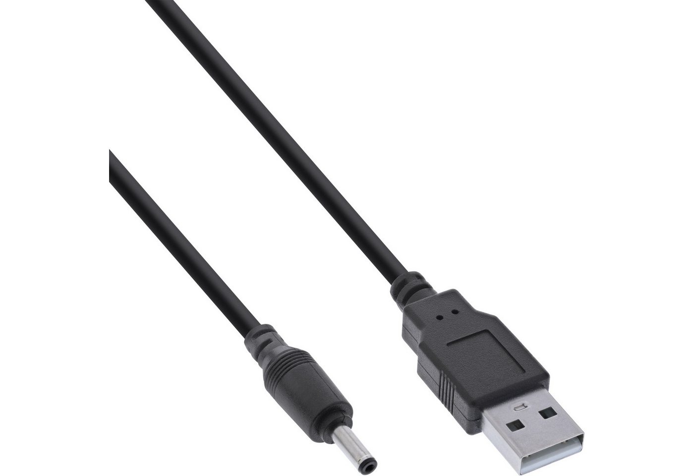Inline InLine® USB DC Stromadapterkabel, USB A Stecker zu DC 3,5x1,35mm 2m Stromkabel