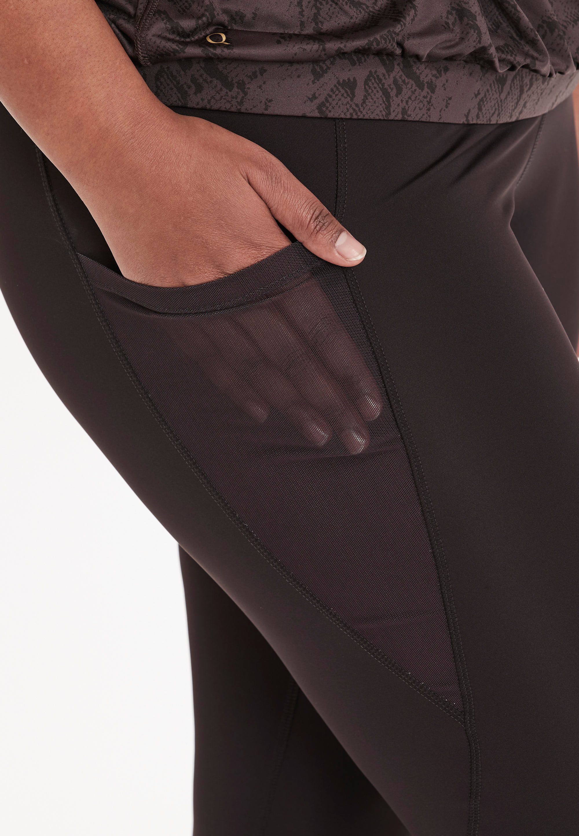Q by Endurance Trainingstights Reimia 7/8 mit atmungsaktivem Recycling-Polyester