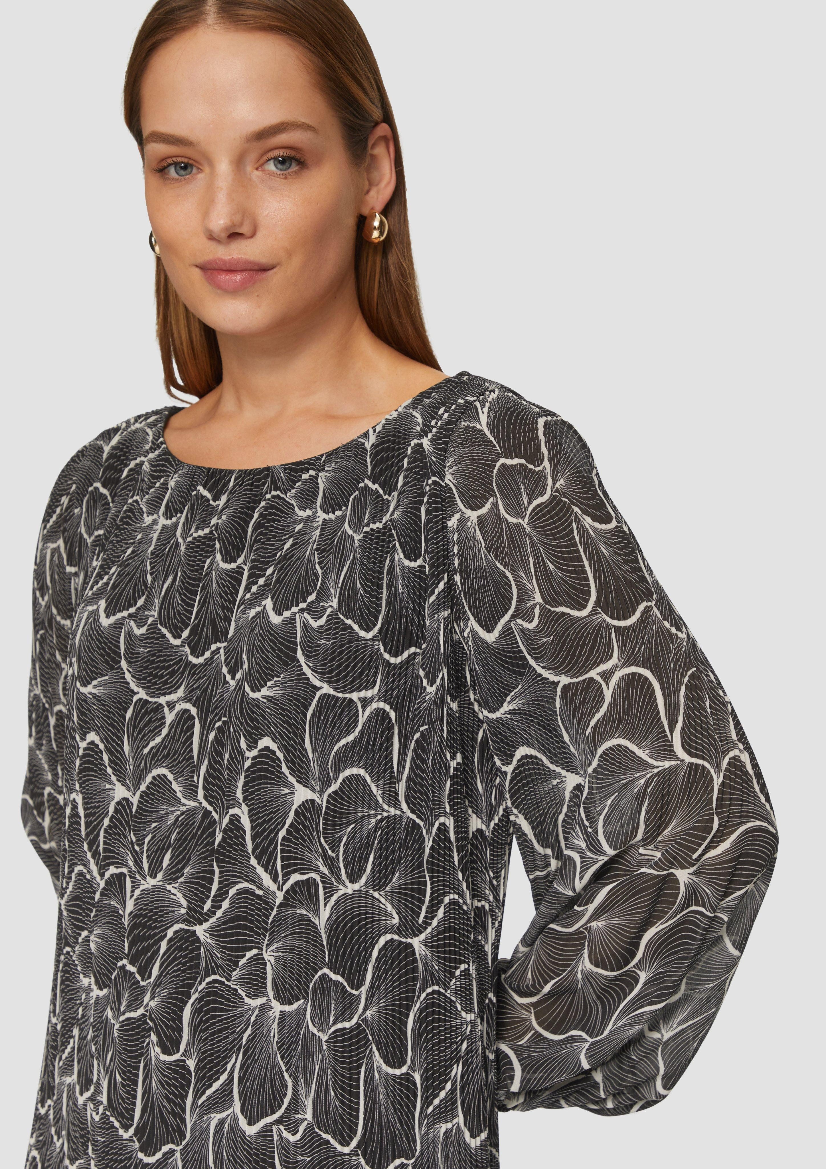 s.Oliver BLACK LABEL Minikleid Plissiertes Kleid günstig online kaufen