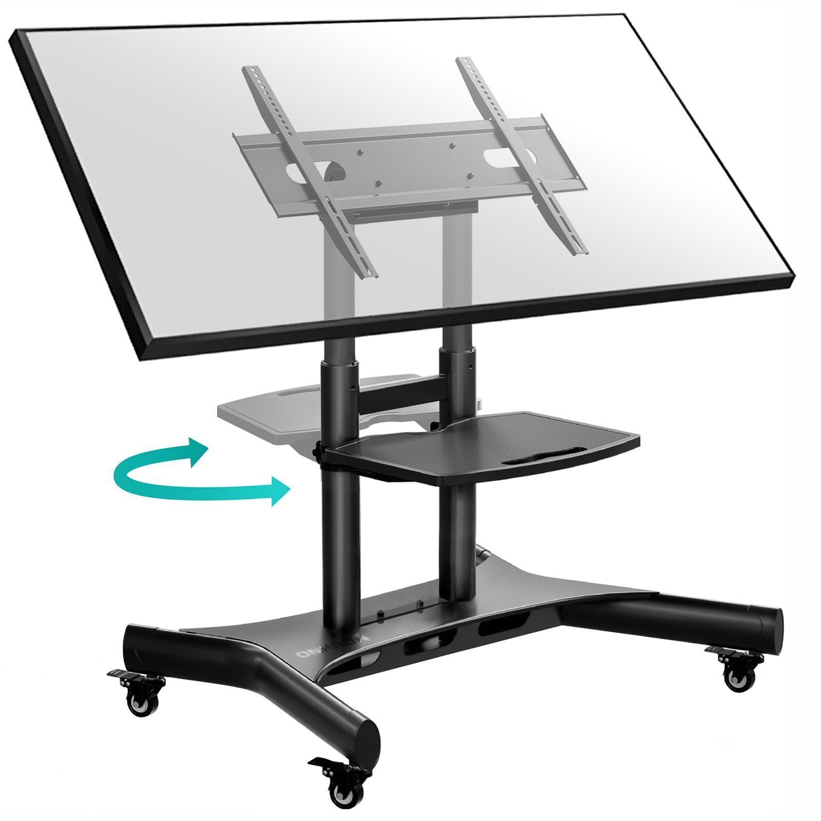 ONKRON TV-Ständer ONKRON 50"-83", 70 kg max, VESA 800x500, TS1380-B, (bis 83,00 Zoll, TV Ständer neigbar, TV Ständer neigbar, neigbar 0° ~ +90)