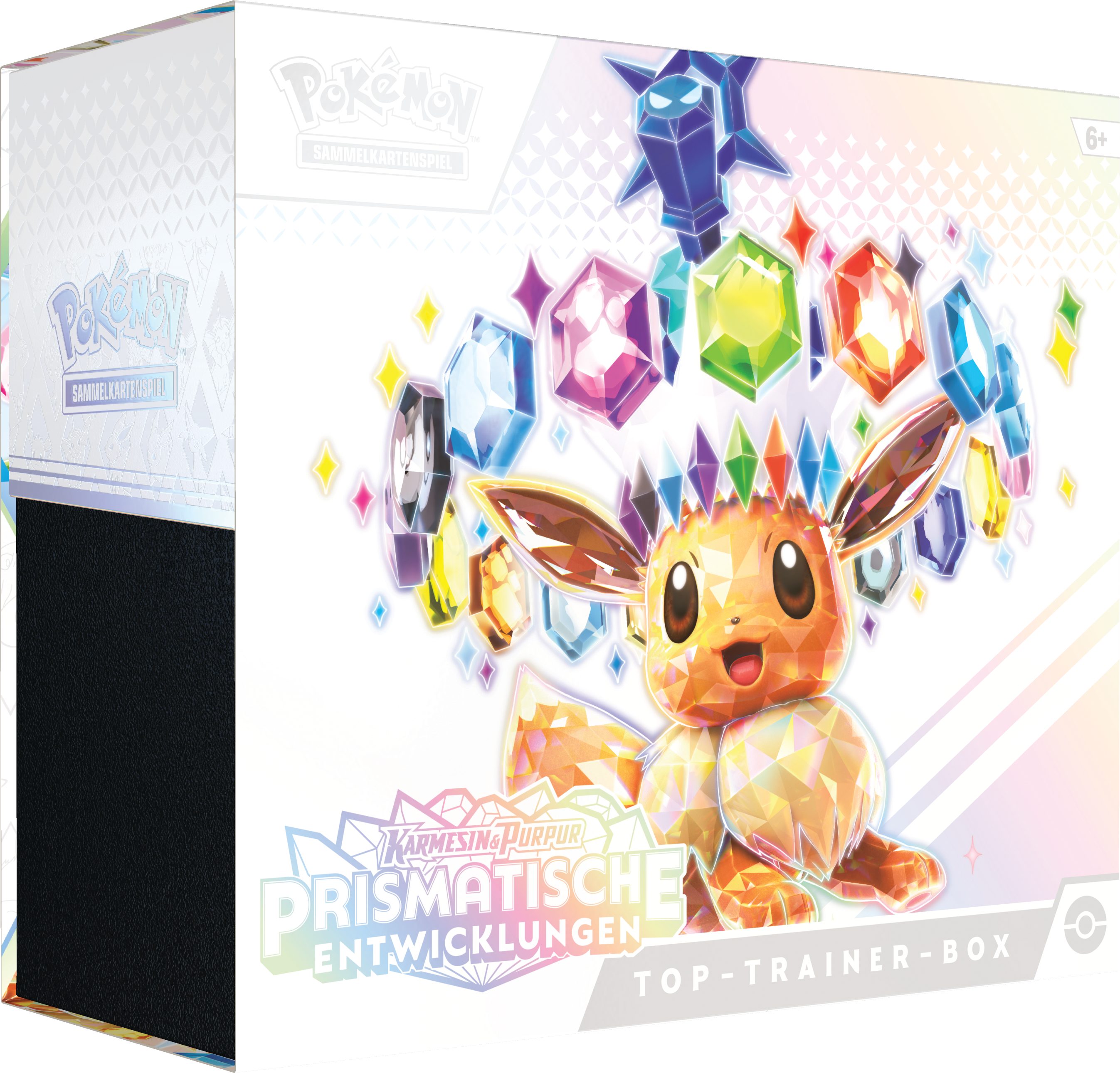POKÉMON Sammelkarte Pokemon Prismatische Entwicklungen KP8.5 Top Trainer Box, Deutsch