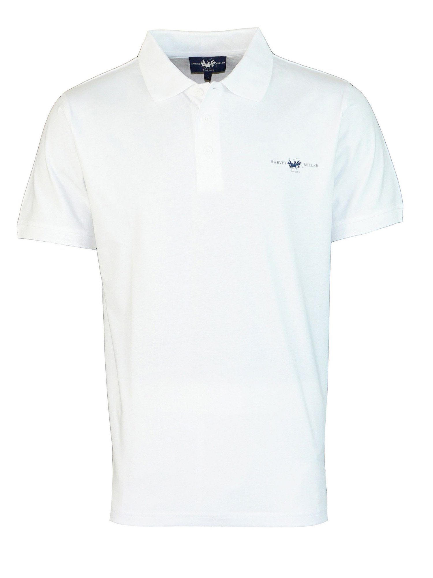 Harvey Miller Poloshirt Shirt Poloshirt Jersey (1-tlg) weiss | Sport-Poloshirts