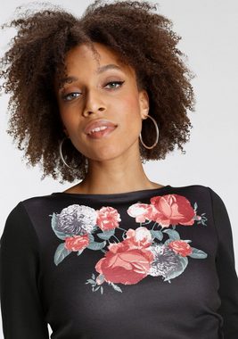 Bruno Banani Jerseykleid Rosendruck NEUE KOLLEKTION