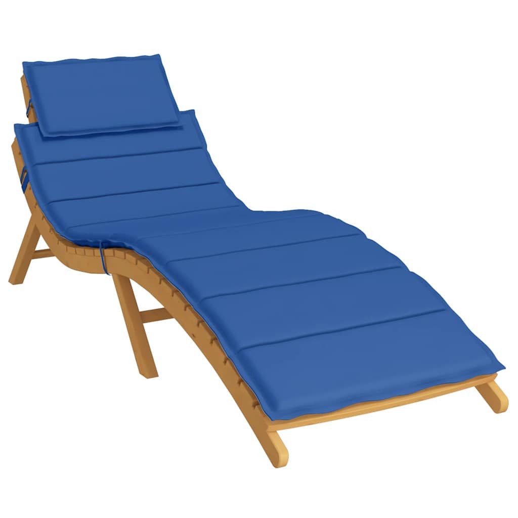 vidaXL Sitzauflage Sonnenliegen-Auflage Königsblau 186x58x4 cm Oxford-Gewebe, (1 St)
