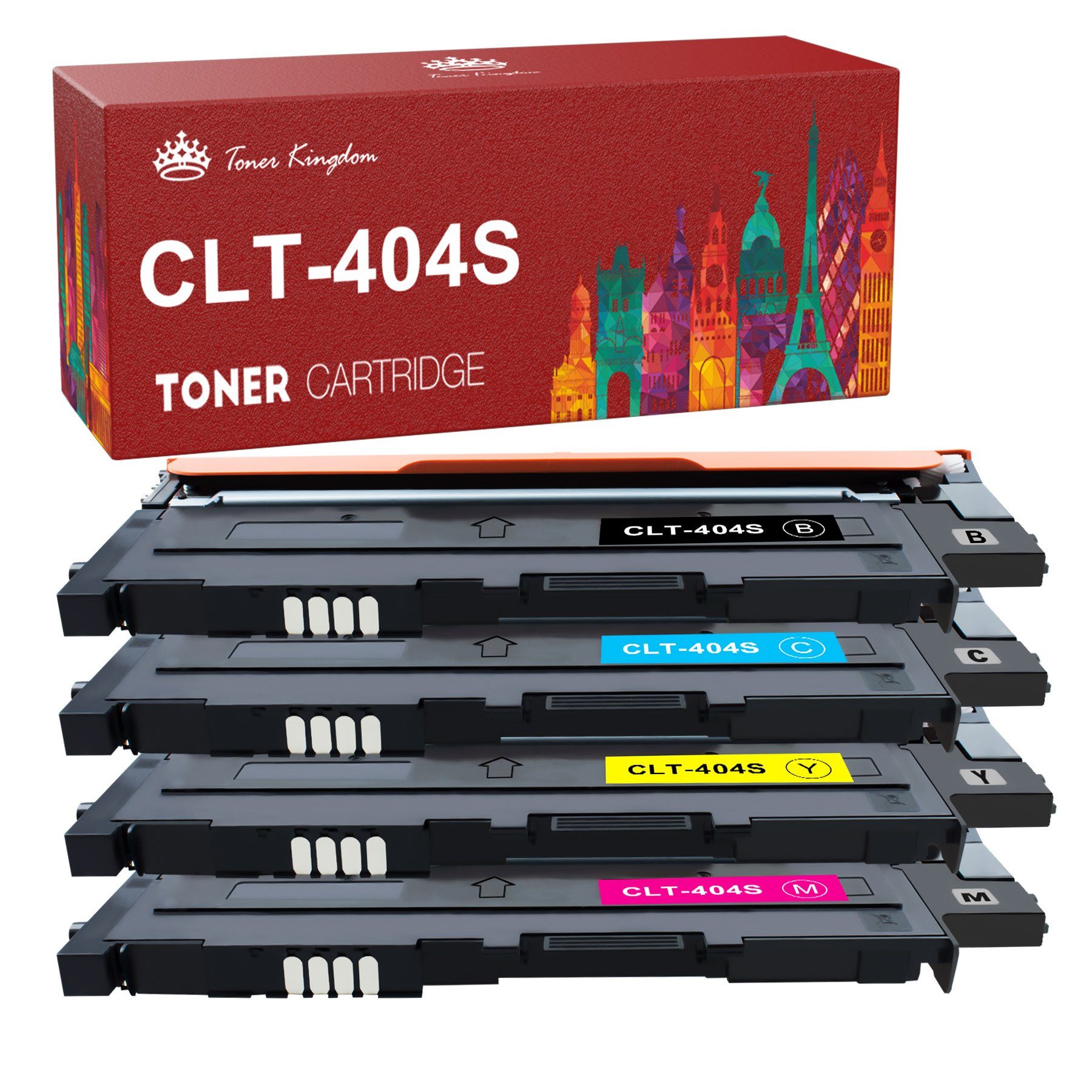 Toner Kingdom 4PK (SL-C480FW 404S SL-C48X SL-C480W) P404C für Xpress, SAMSUNG CLT CLT Tonerpatrone