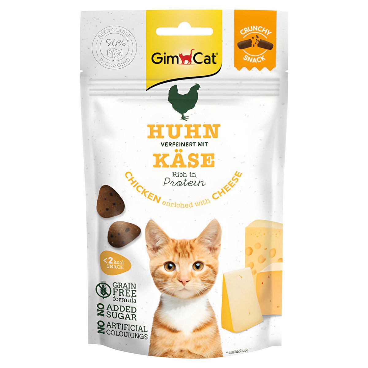 GimCat Crunchy Snacks Huhn + Käse 50 g