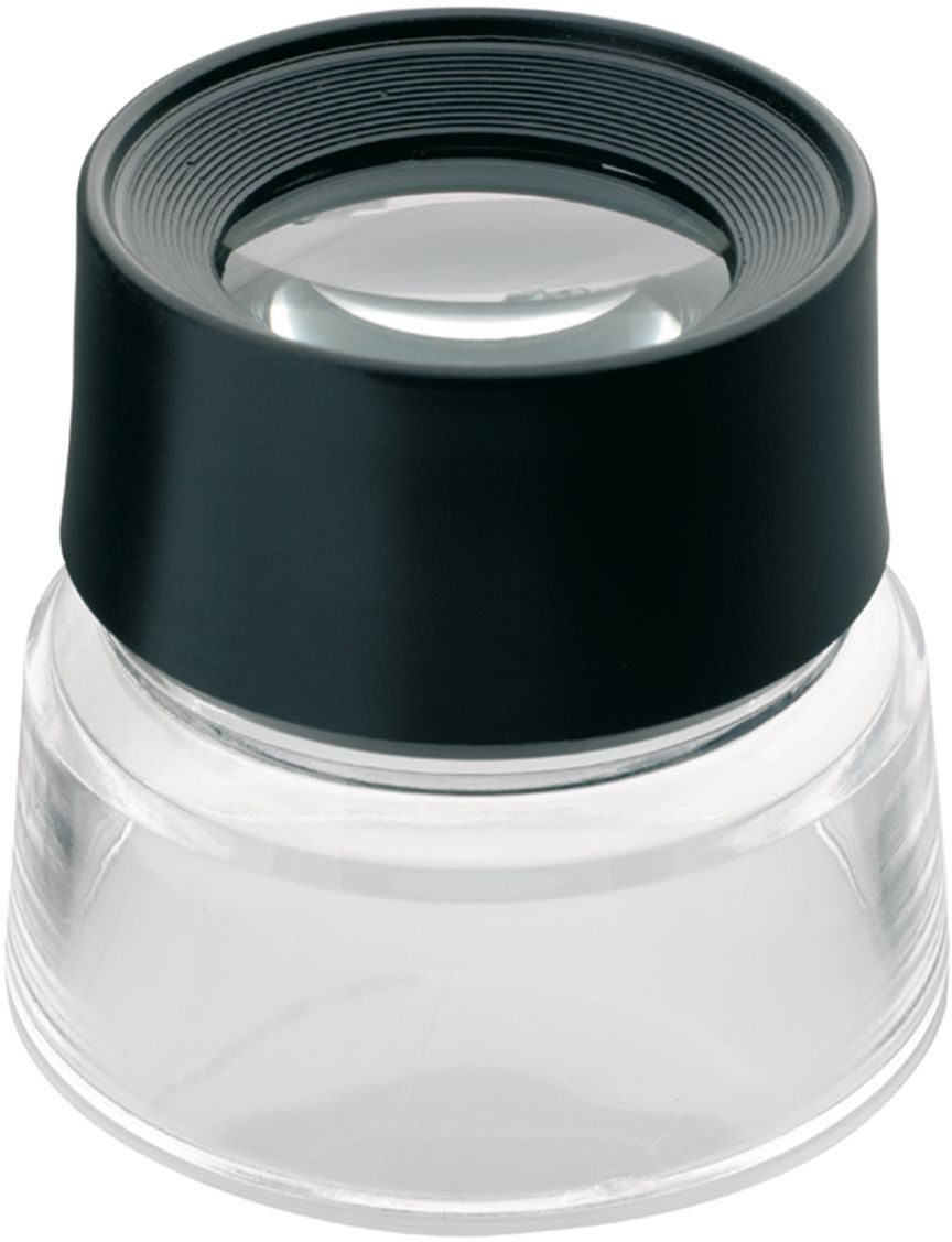 ALCO Taschenlupe Standlupe Kunststoff 10-fach schwarz