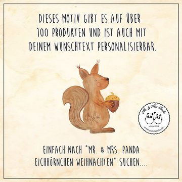 Mr. & Mrs. Panda Whiskyglas Eichhörnchen Weihnachten - Transparent - Geschenk, Frohes neues Jahr, Premium Glas, Mit Liebe graviert
