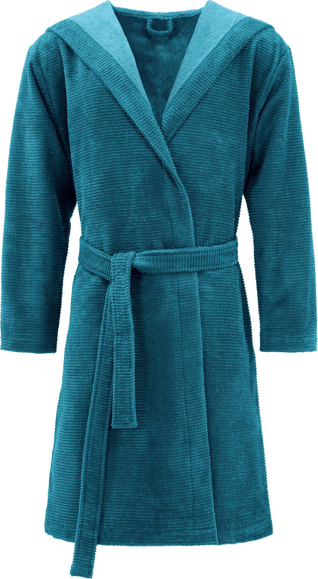 Erwin Müller Bademantel Unisex-Bademantel "Schwanau", Kurzform, mit Kapuze, günstig online kaufen