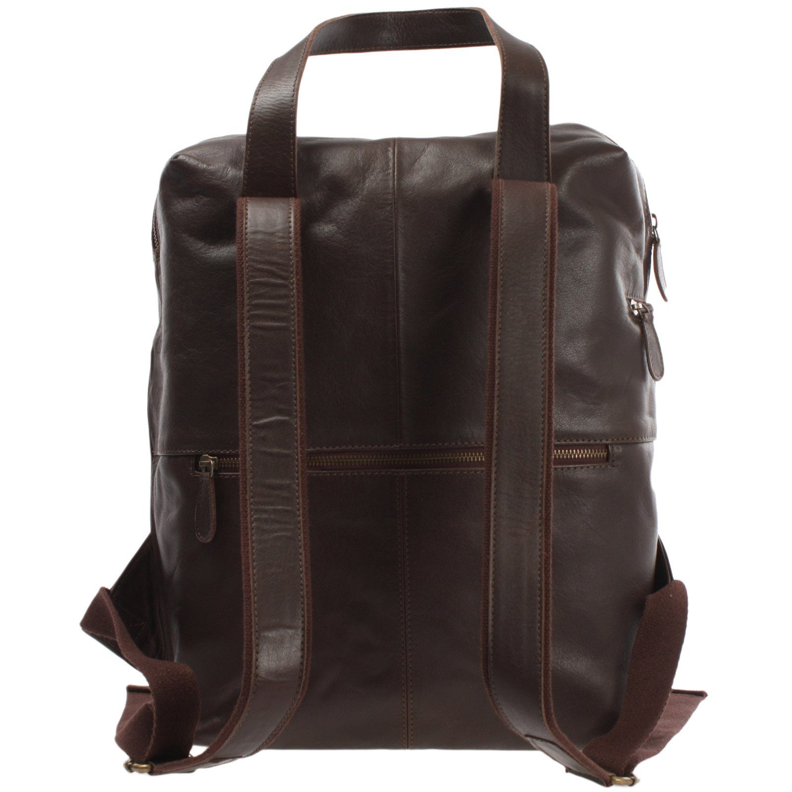 LECONI Freizeitrucksack großer Rucksack Lederrucksack Damen Herren Echt Leder LE1020