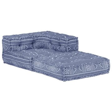 Klappmatratze 297477, möbelando, 69 cm hoch, (LxBxH: 70x70x69 cm), aus Baumwolle in Indigo